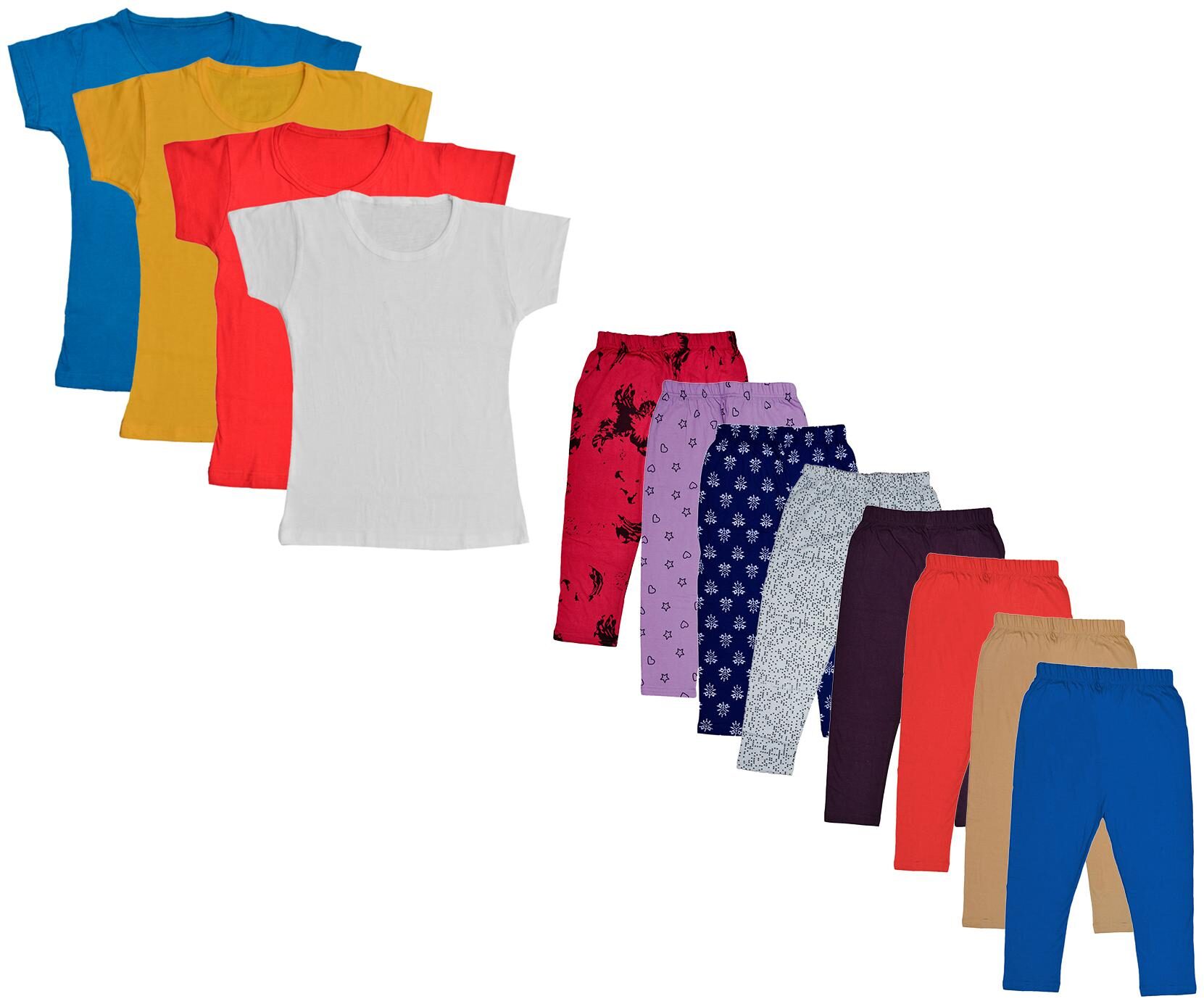 

Kavya Girl Cotton Top Bottom Set - Multi