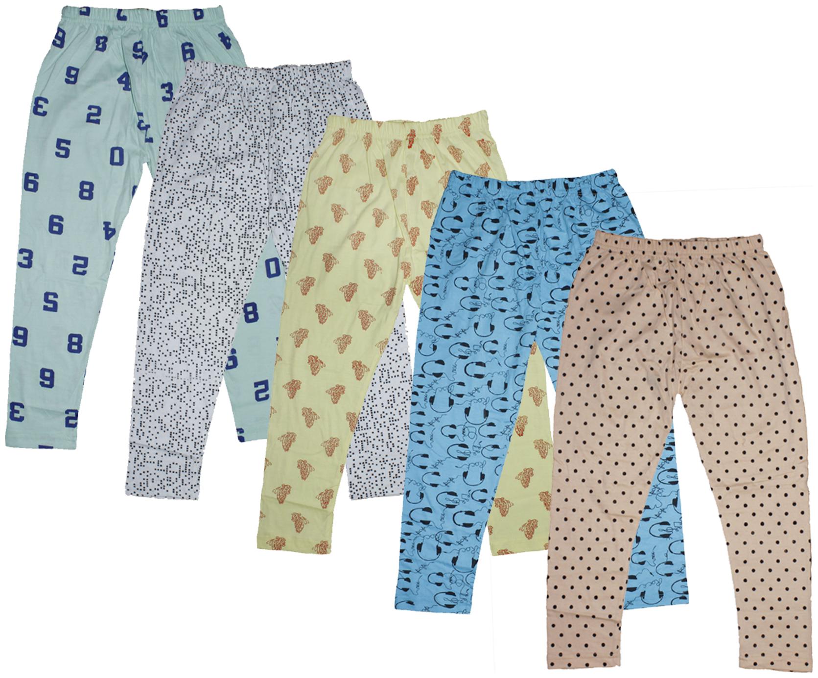 

KAVYA Girls Combo Pack Of Printed Capri Multi (Pack of 5)