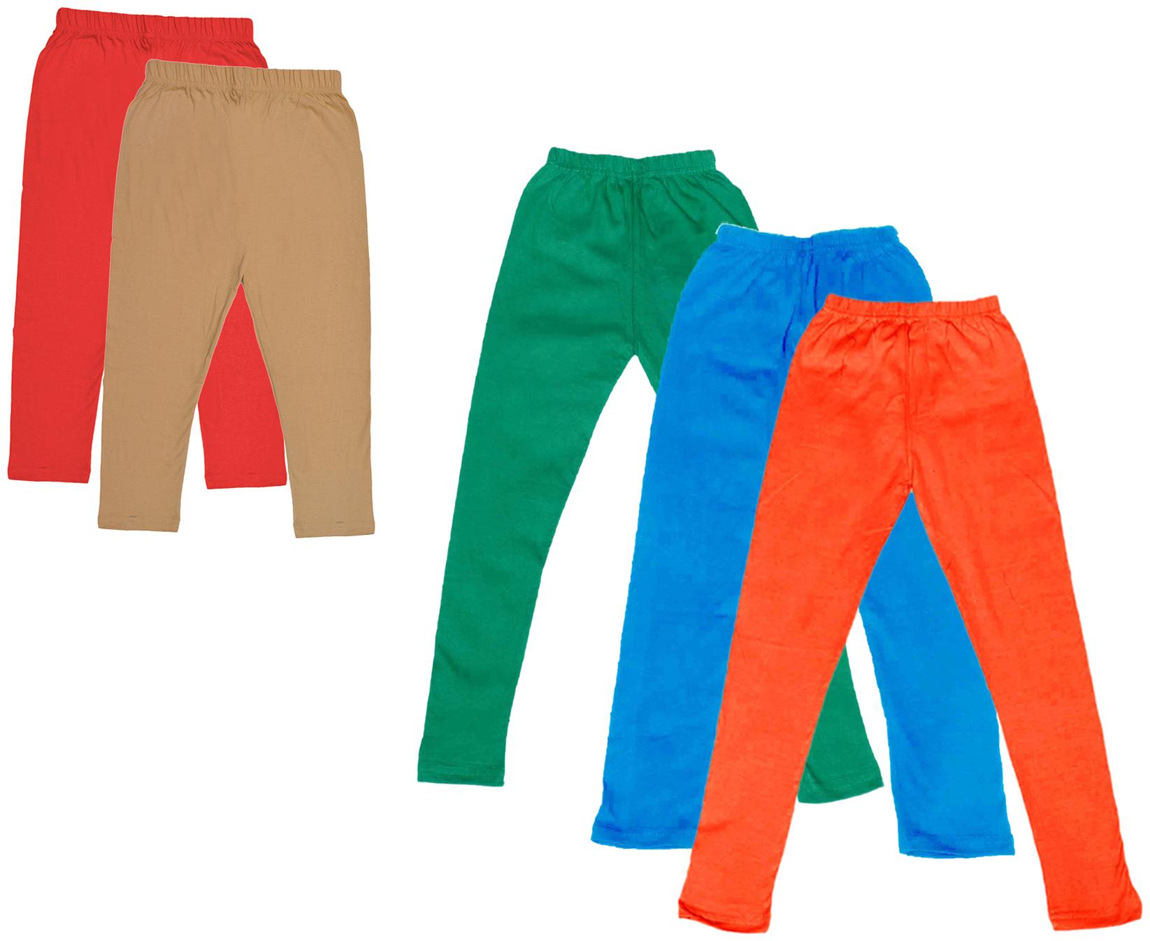 

Kavya Girl Cotton Solid Capri - Multi