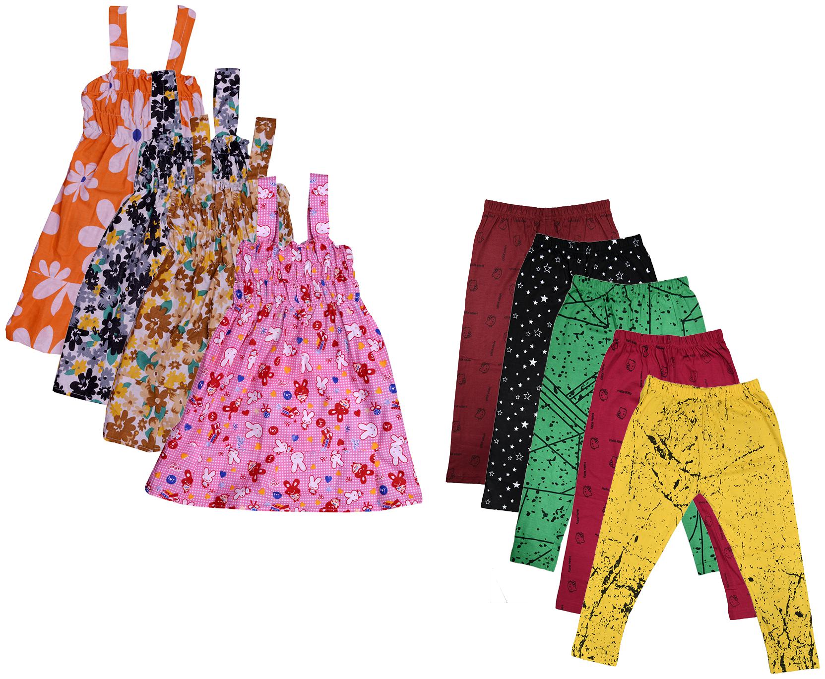 

Kavya Girl Cotton Top Bottom Set - Multi