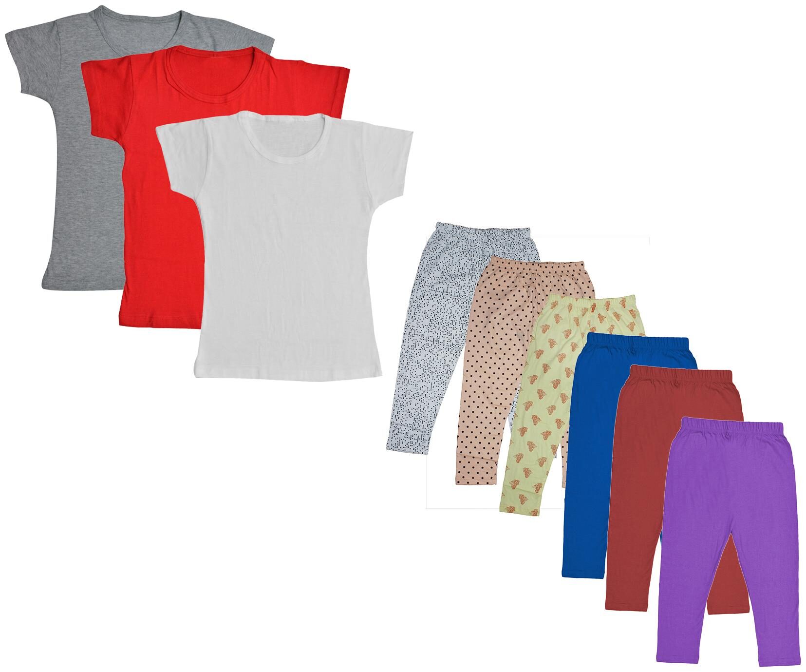 

Kavya Girl Cotton Top Bottom Set - Multi