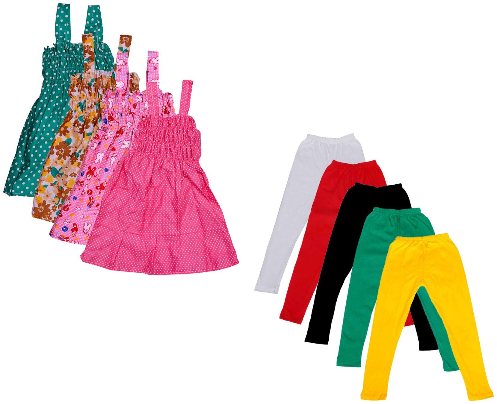 

Kavya Girl Cotton Top Bottom Set - Multi