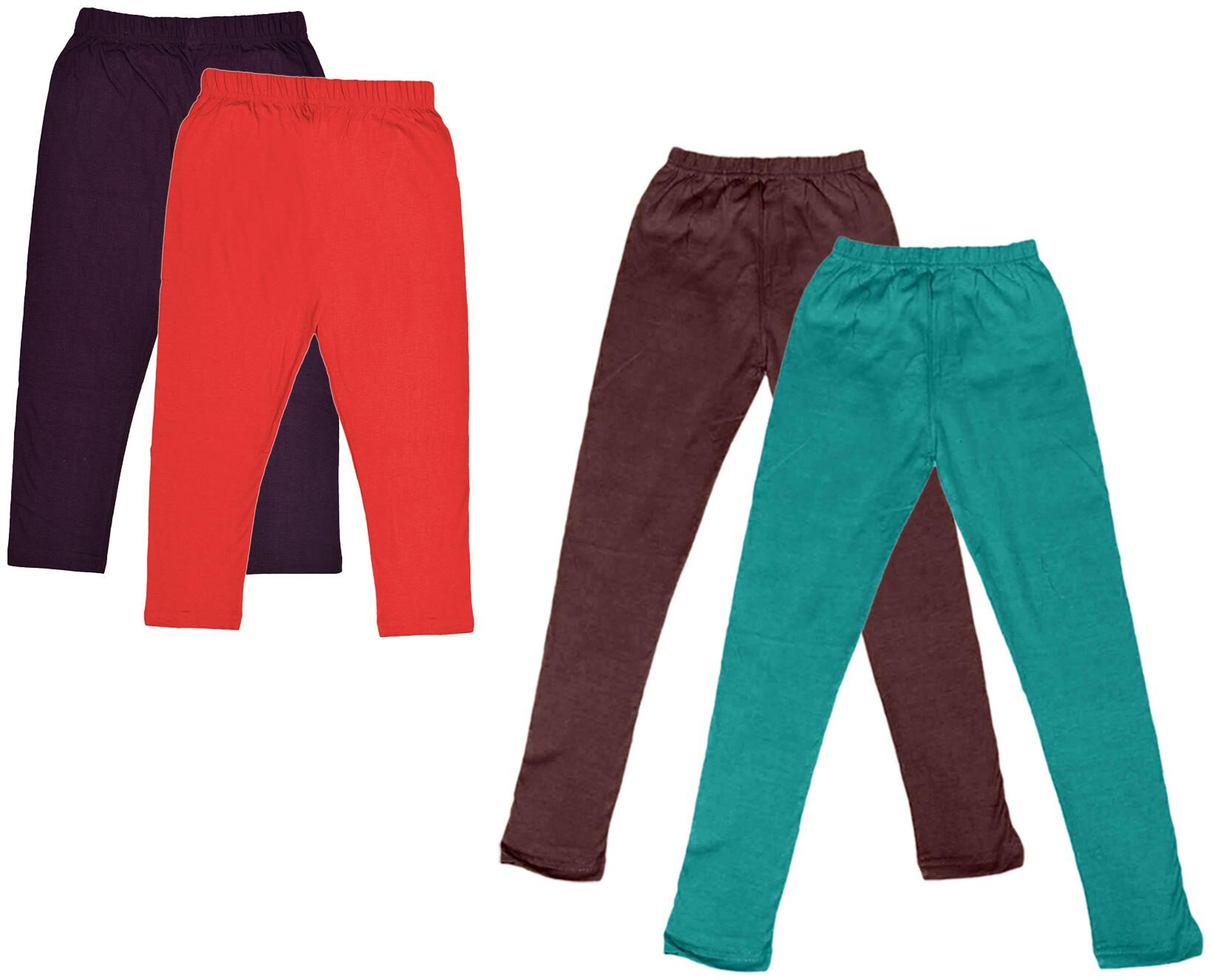 

Kavya Girl Cotton Solid Capri - Multi