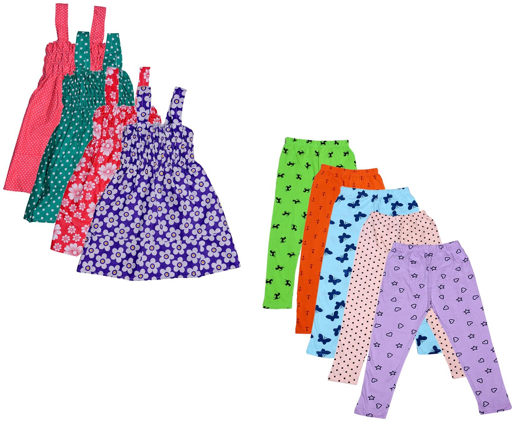 

Kavya Girl Cotton Top Bottom Set - Multi