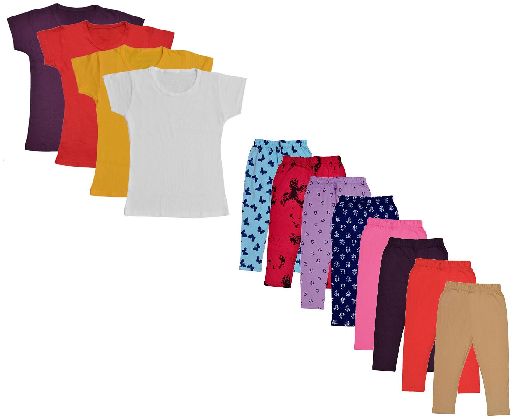 

Kavya Girl Cotton Top Bottom Set - Multi