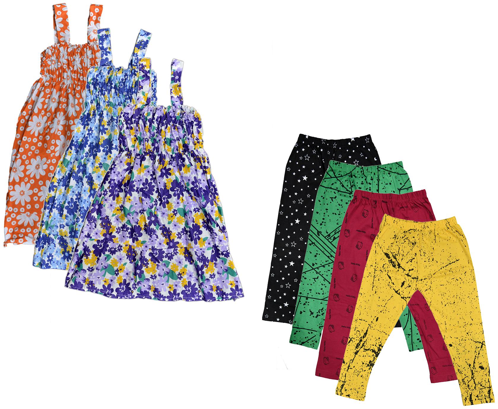 

Kavya Girl Cotton Top Bottom Set - Multi