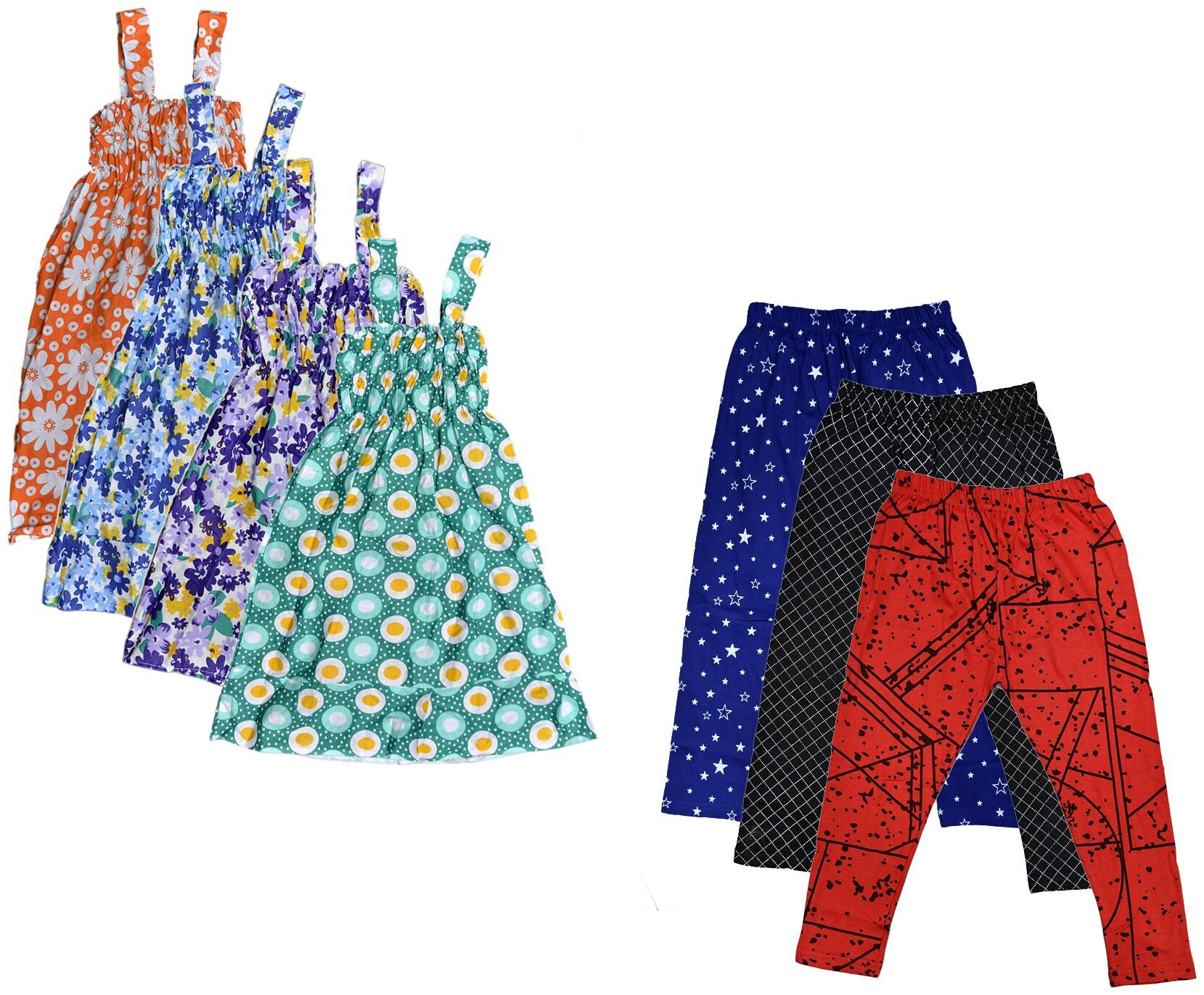 

Kavya Girl Cotton Top Bottom Set - Multi