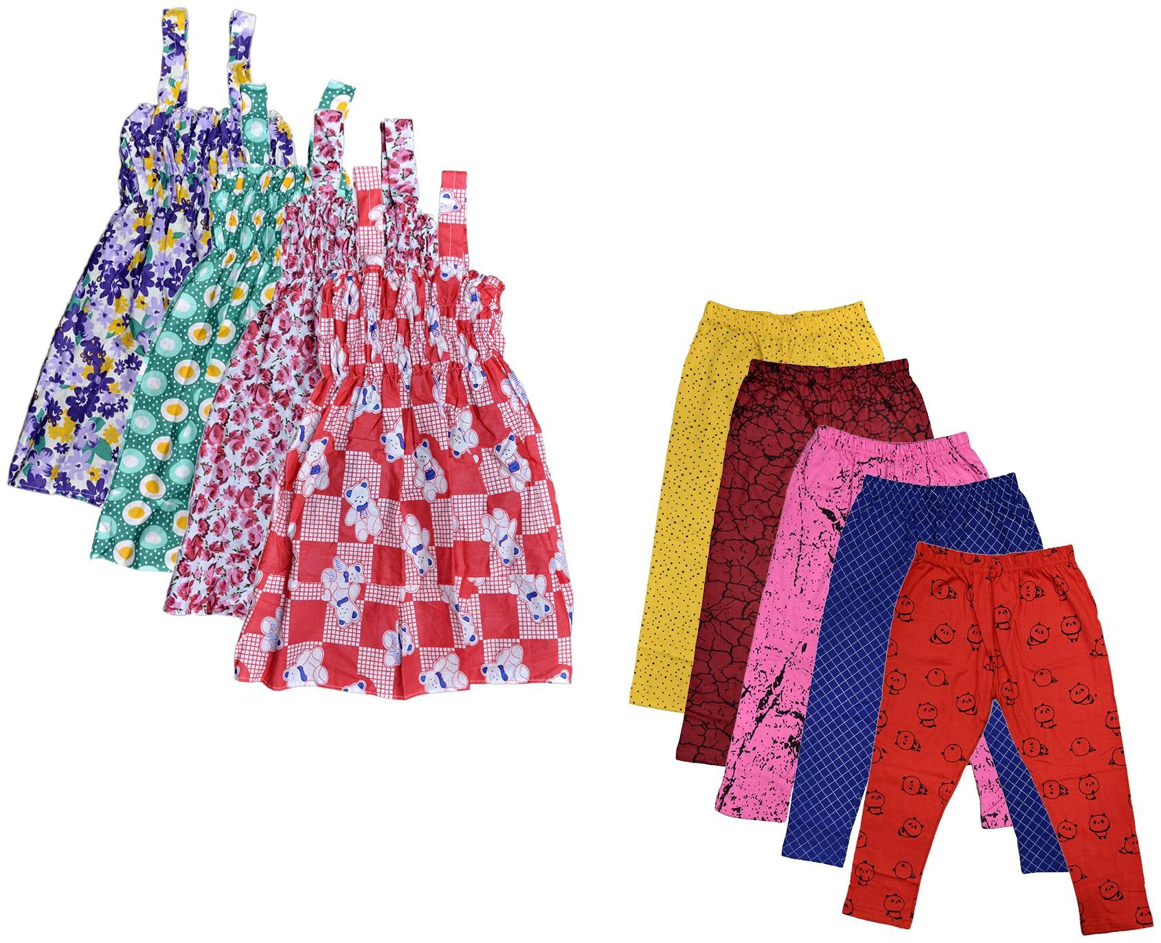 

Kavya Girl Cotton Top Bottom Set - Multi