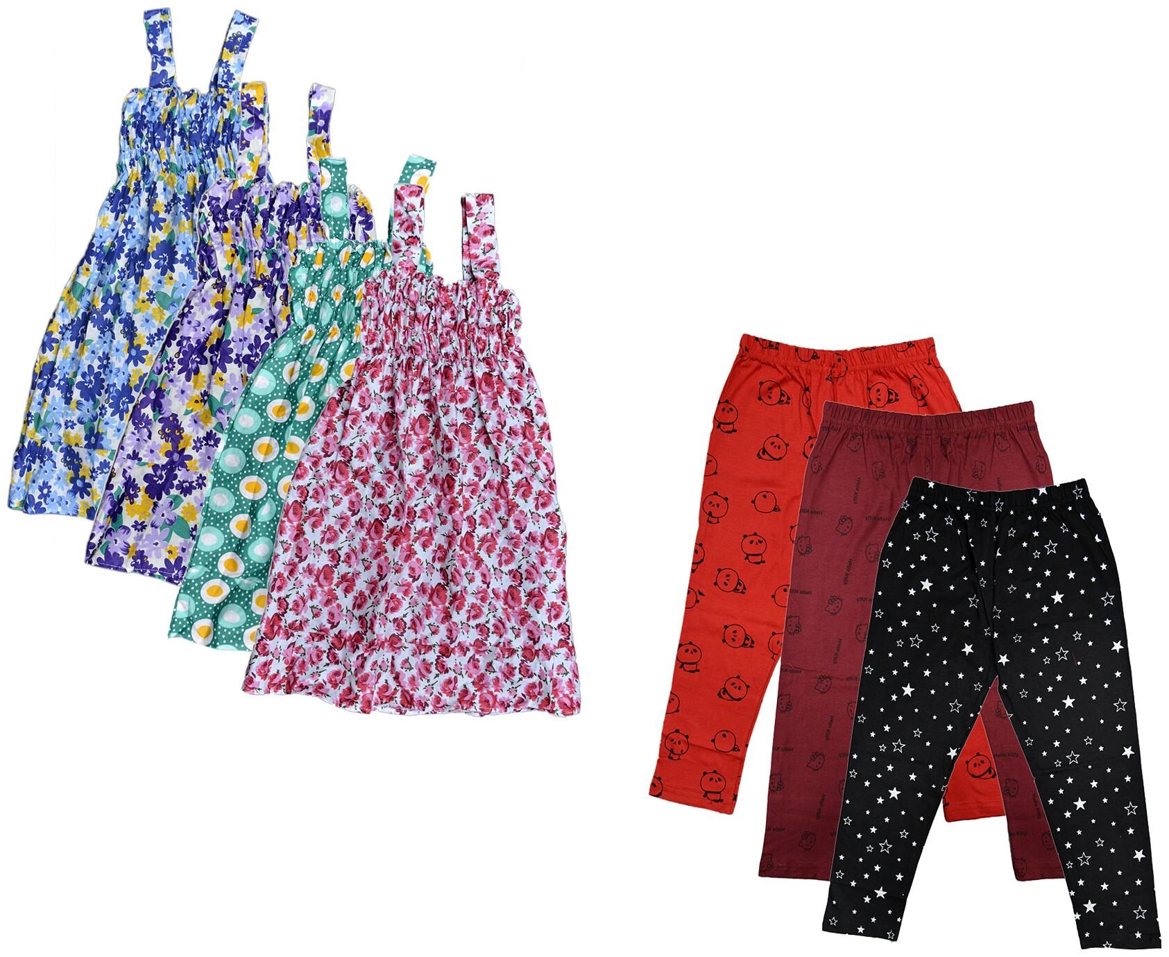 

Kavya Girl Cotton Top Bottom Set - Multi