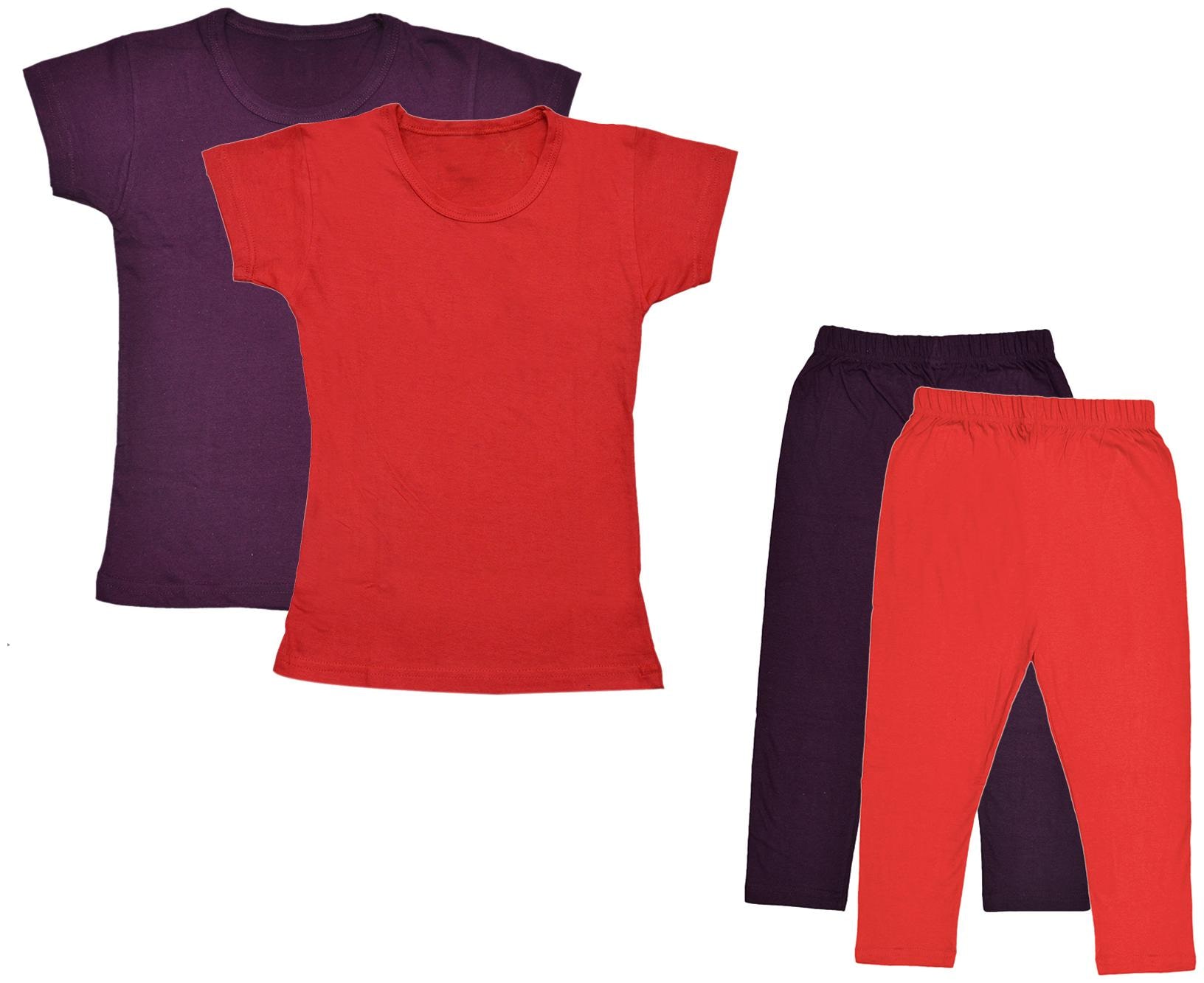 

Kavya Girl Cotton Top Bottom Set - Multi
