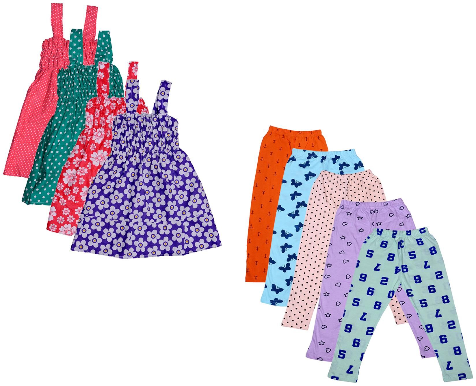 

Kavya Girl Cotton Top Bottom Set - Multi