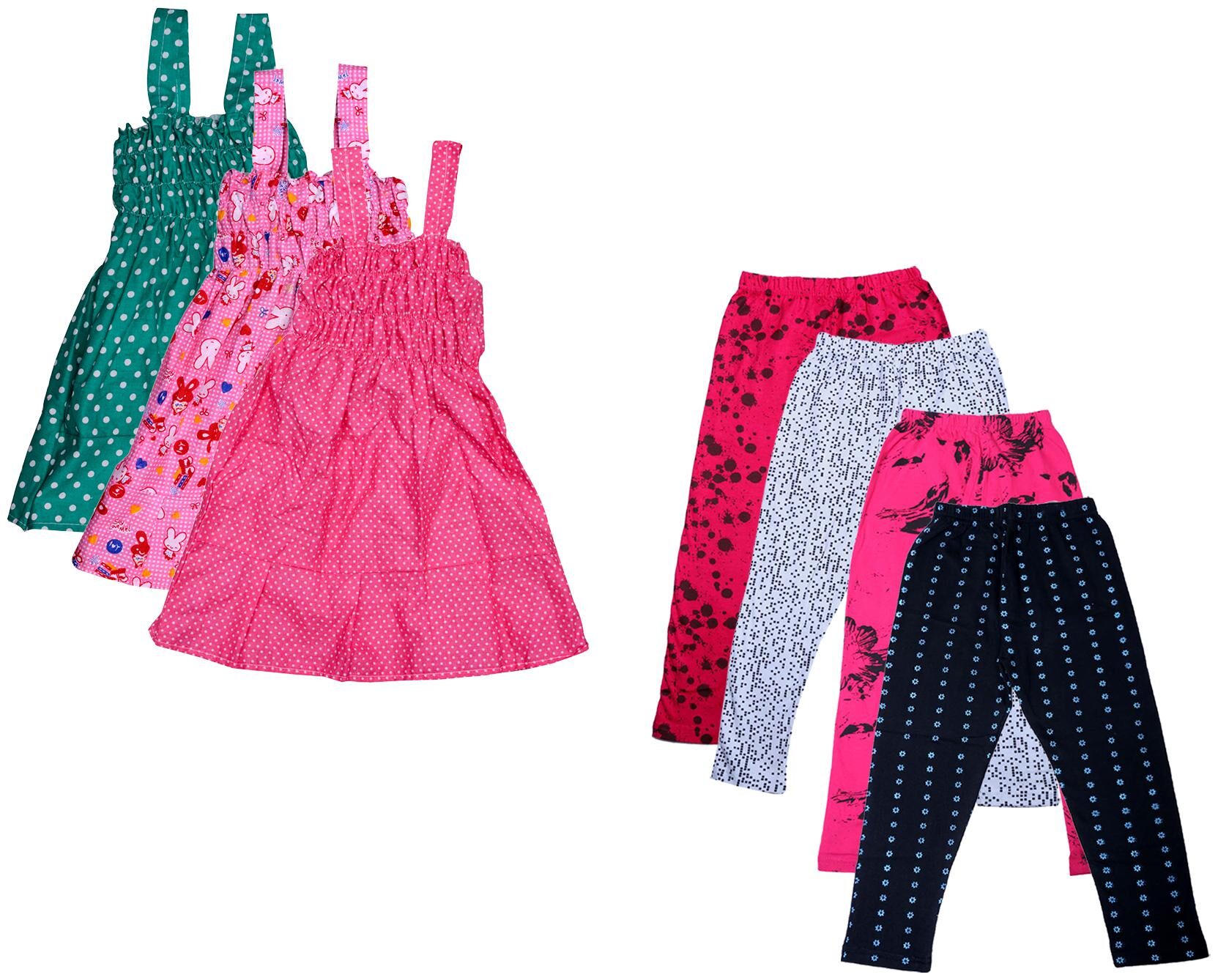 

Kavya Girl Cotton Top Bottom Set - Multi