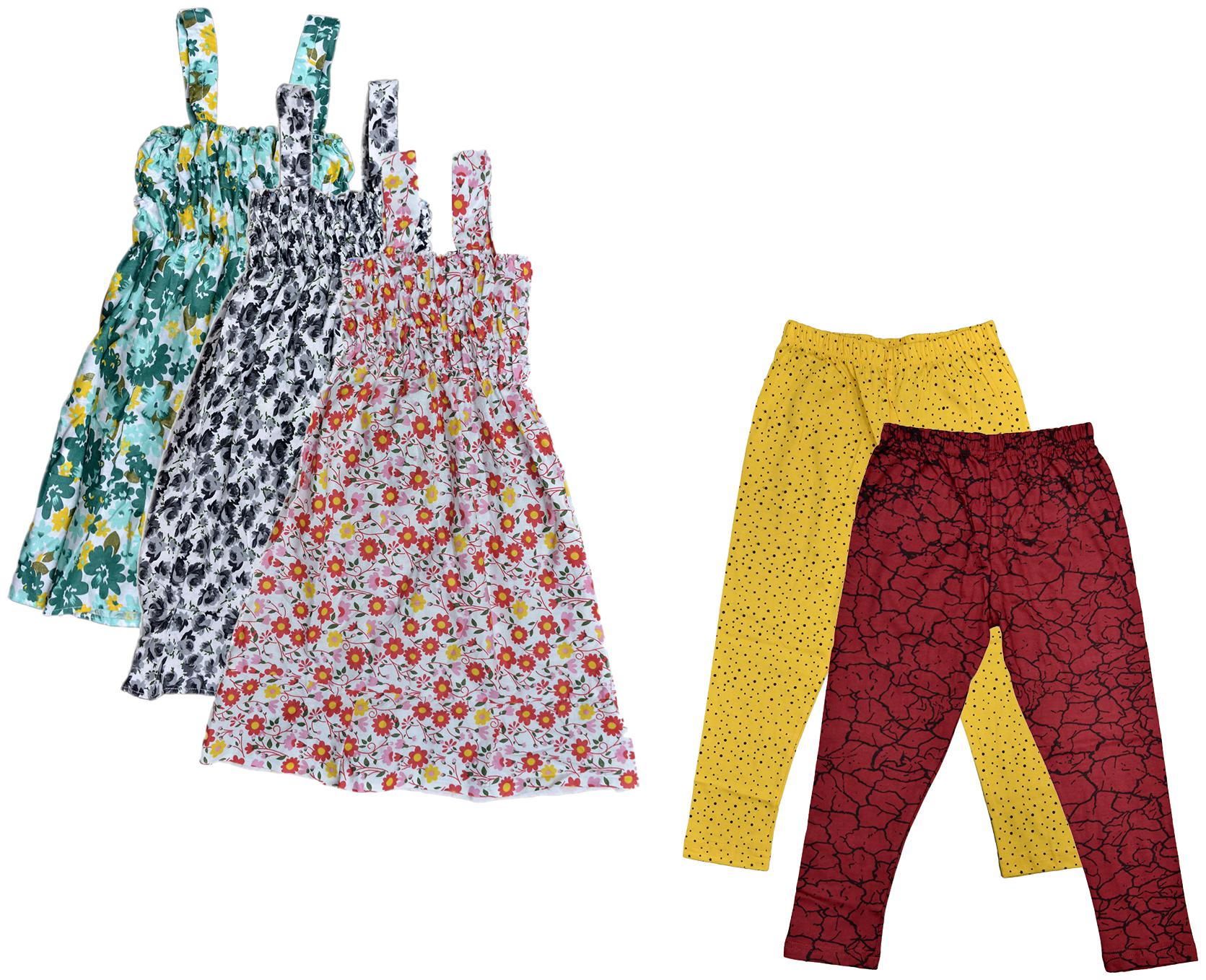 

Kavya Girl Cotton Top Bottom Set - Multi