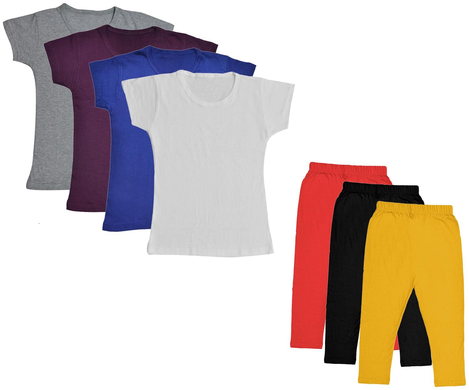 

Kavya Girl Cotton Top Bottom Set - Multi