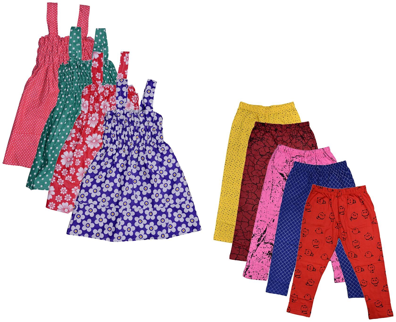 

Kavya Girl Cotton Top Bottom Set - Multi