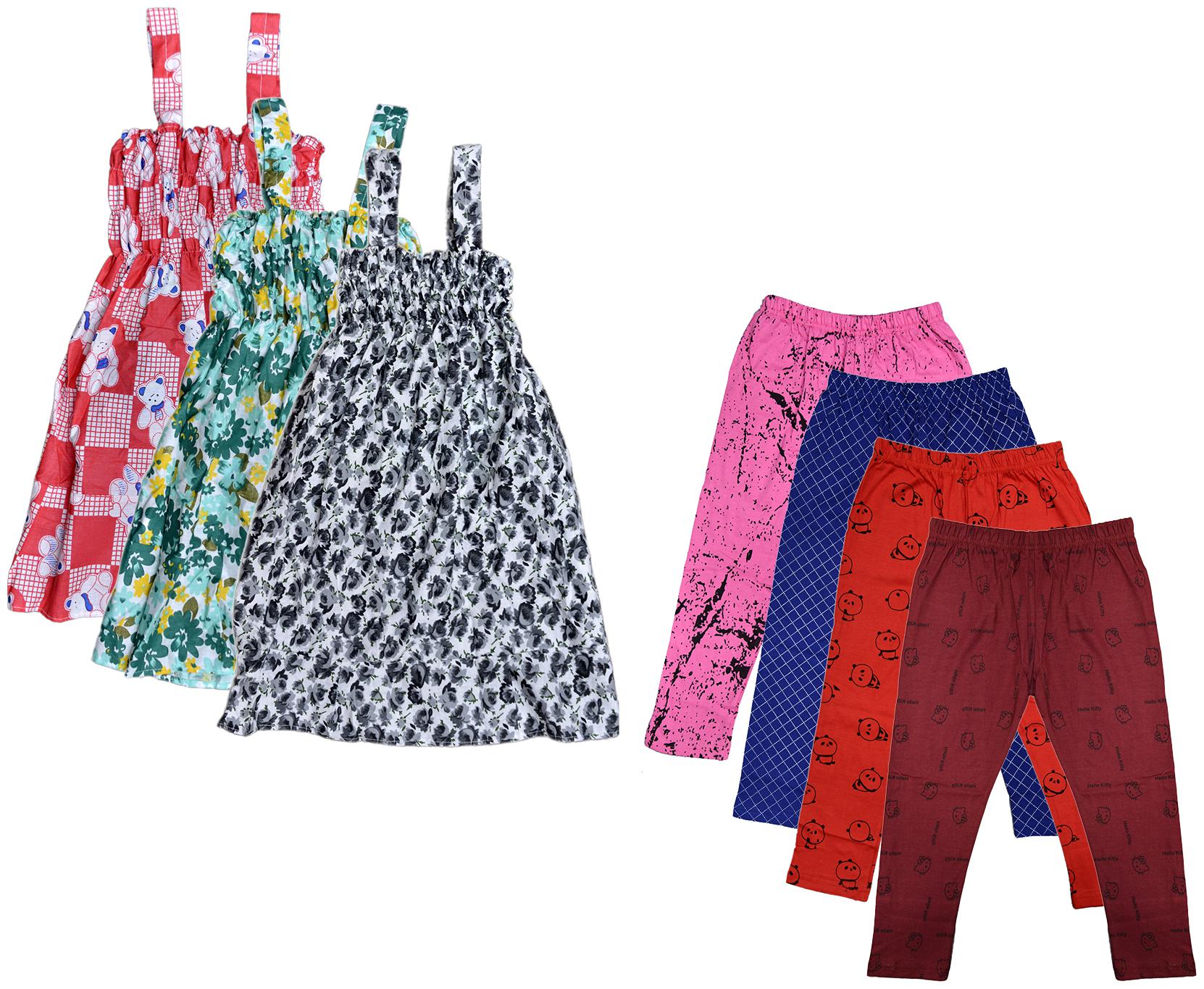 

Kavya Girl Cotton Top Bottom Set - Multi