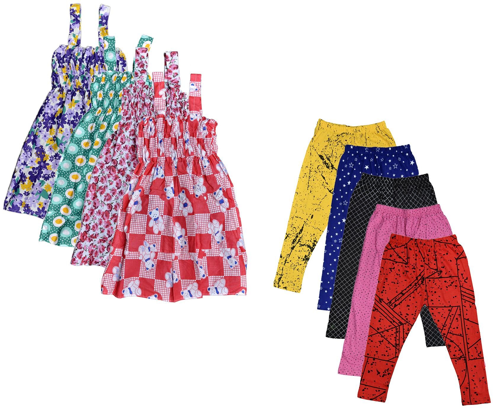 

Kavya Girl Cotton Top Bottom Set - Multi