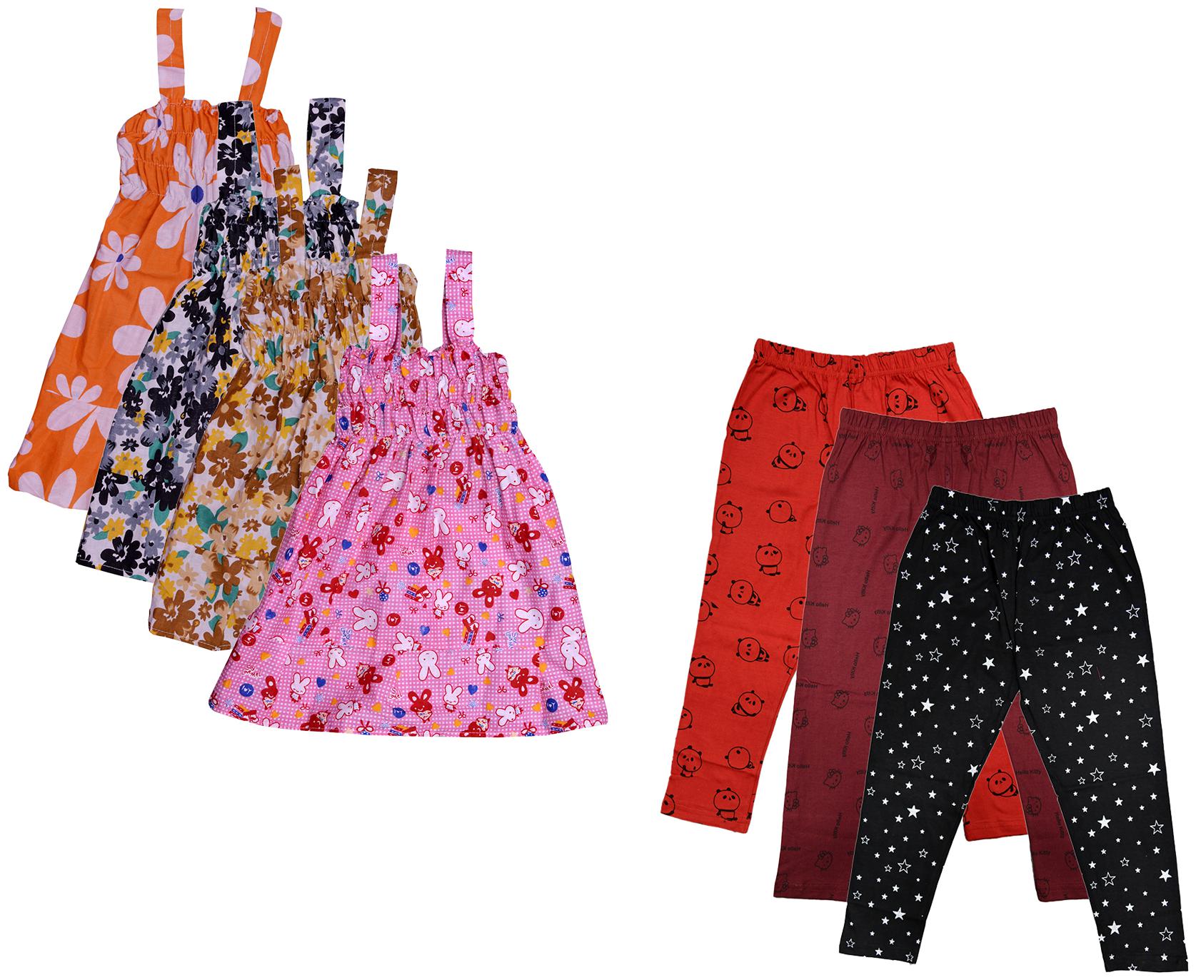 

Kavya Girl Cotton Top Bottom Set - Multi
