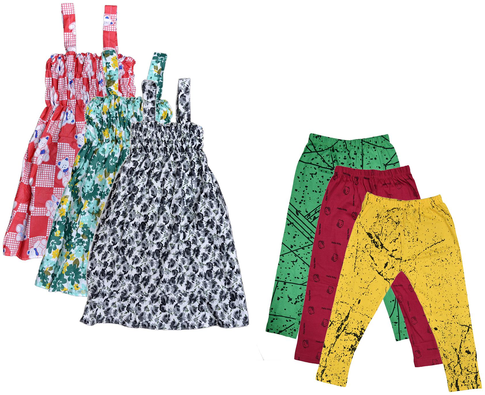 

Kavya Girl Cotton Top Bottom Set - Multi