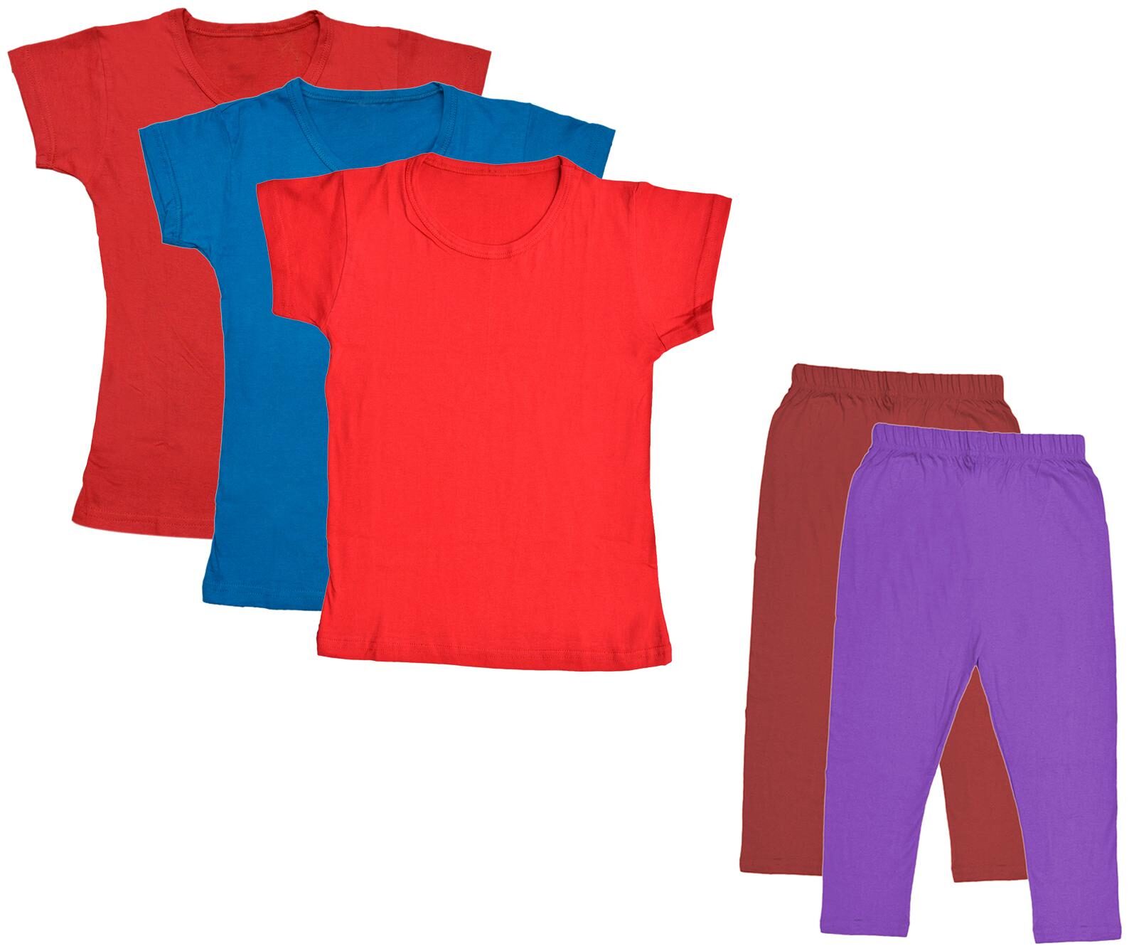 

Kavya Girl Cotton Top Bottom Set - Multi