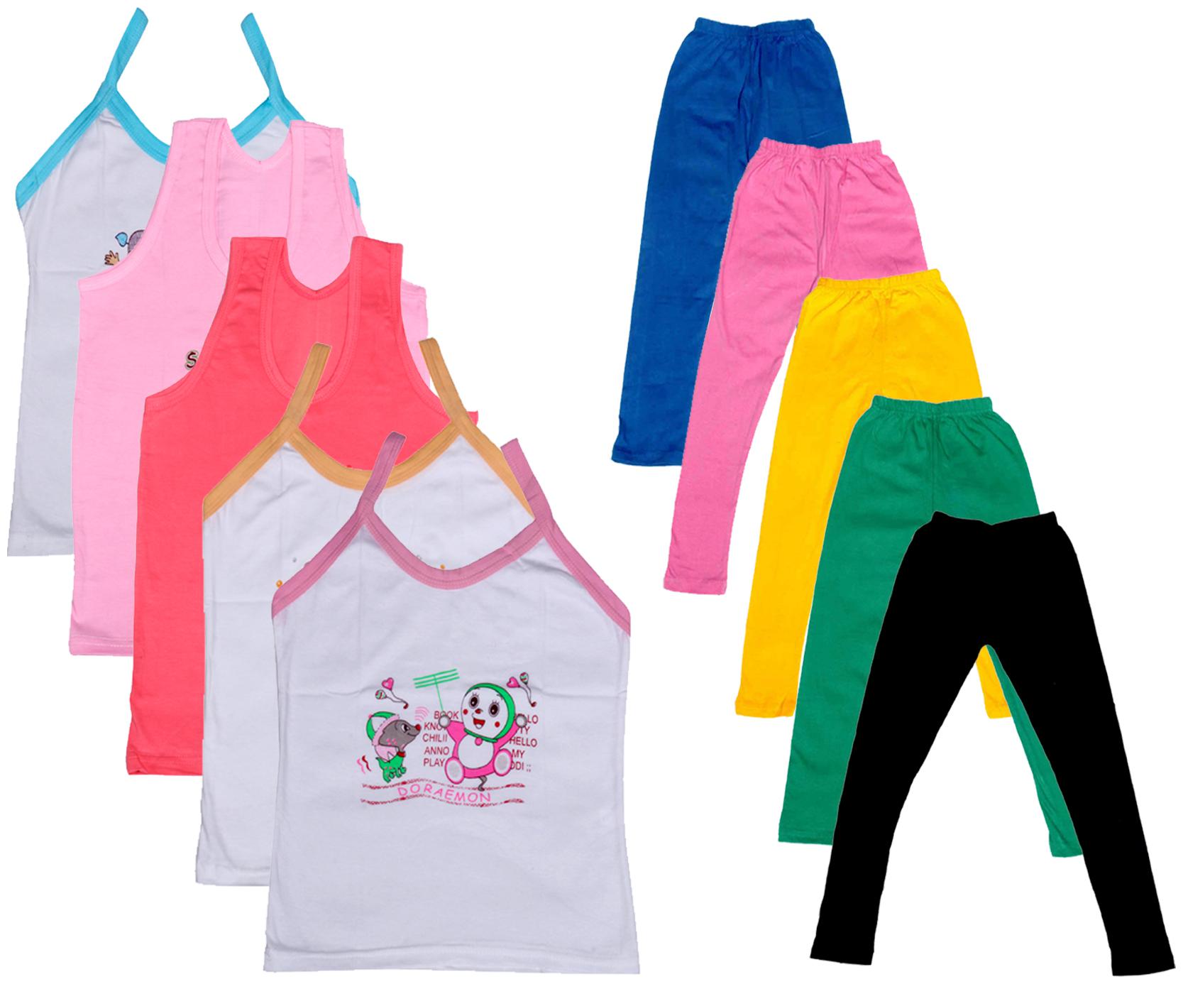 

Kavya Girl Cotton Top Bottom Set - Multi