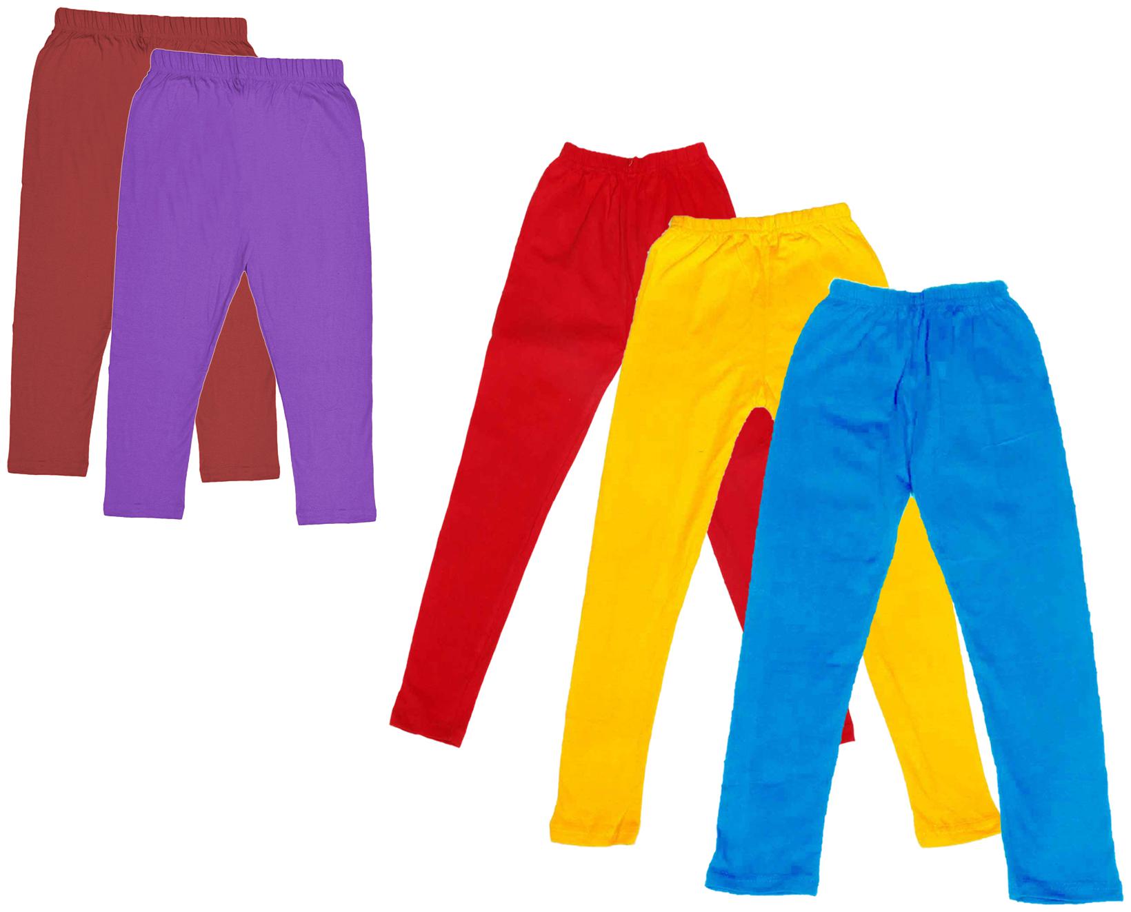 

Kavya Girl Cotton Solid Capri - Multi