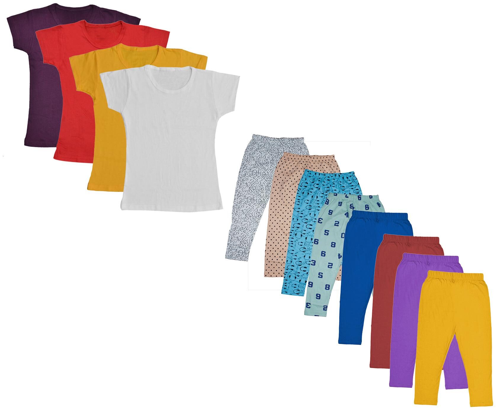 

Kavya Girl Cotton Top Bottom Set - Multi