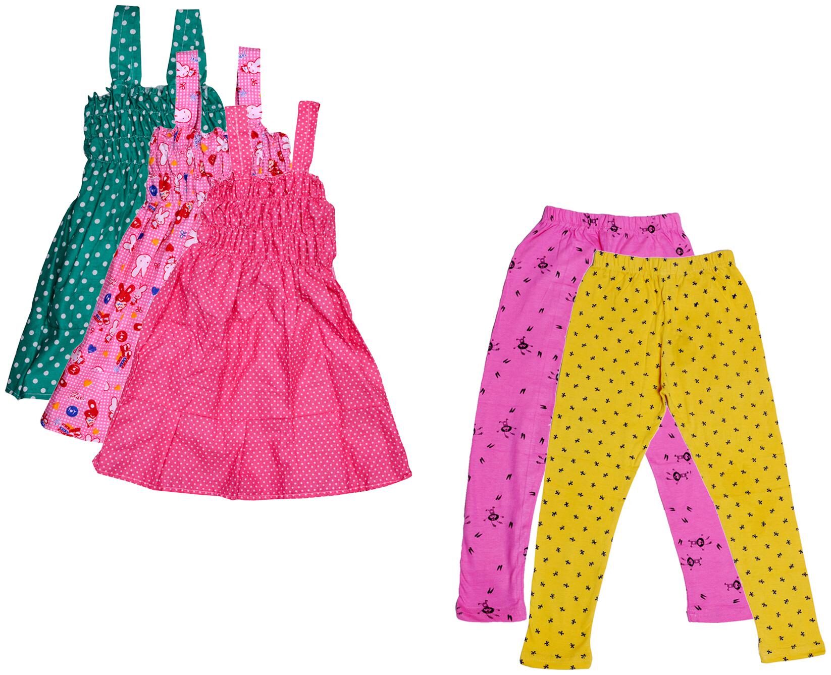 

Kavya Girl Cotton Top Bottom Set - Multi