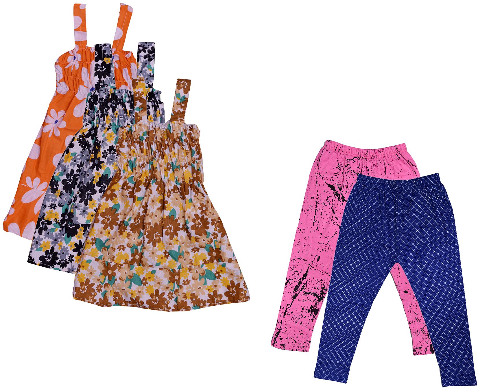 

Kavya Girl Cotton Top Bottom Set - Multi