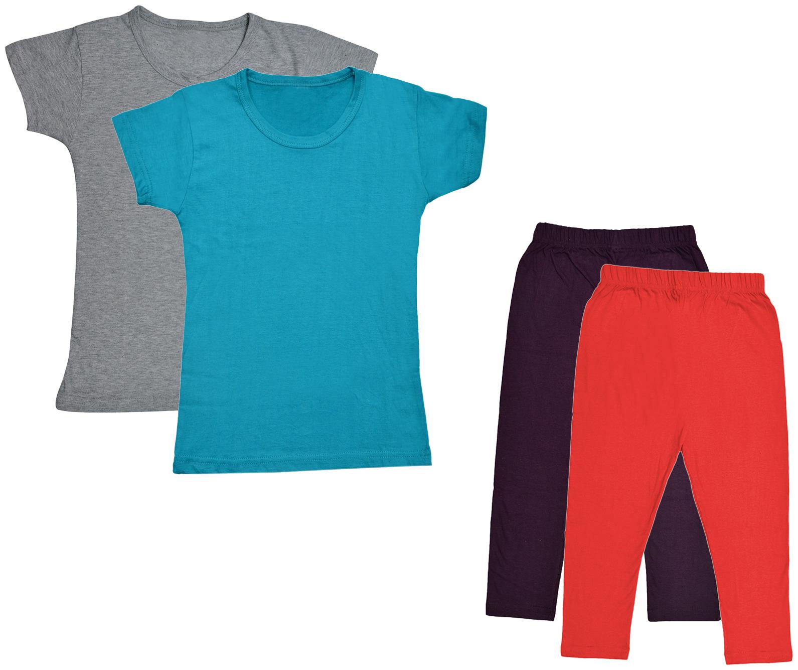

Kavya Girl Cotton Top Bottom Set - Multi