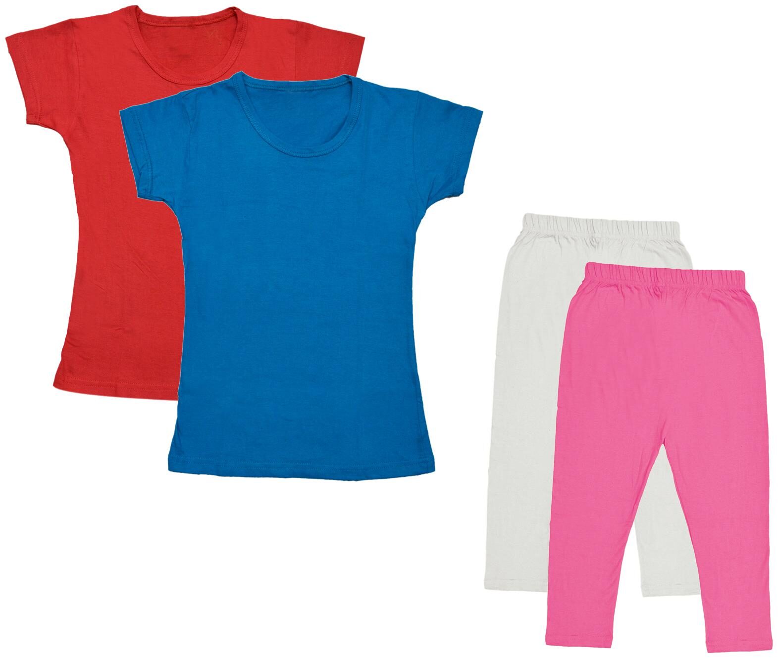 

Kavya Girl Cotton Top Bottom Set - Multi