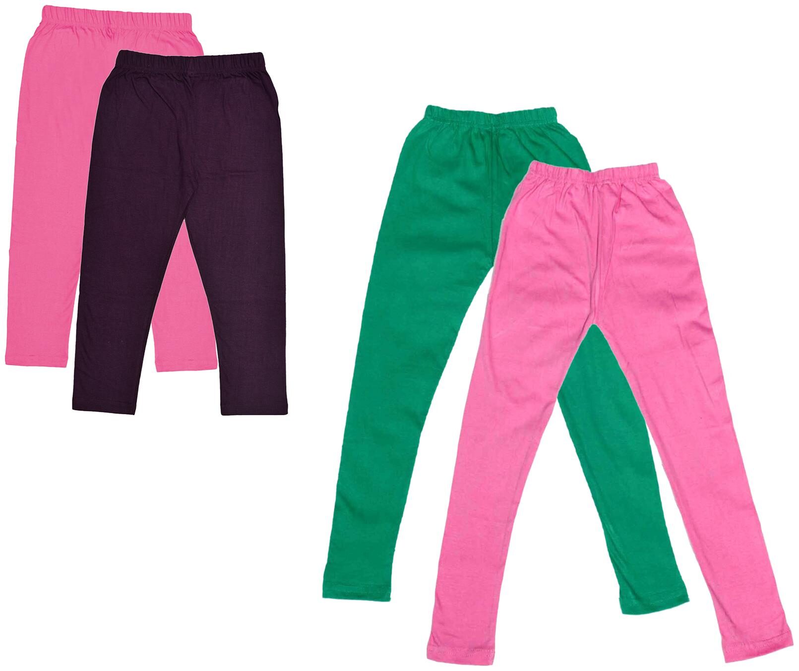 

Kavya Girl Cotton Solid Capri - Multi