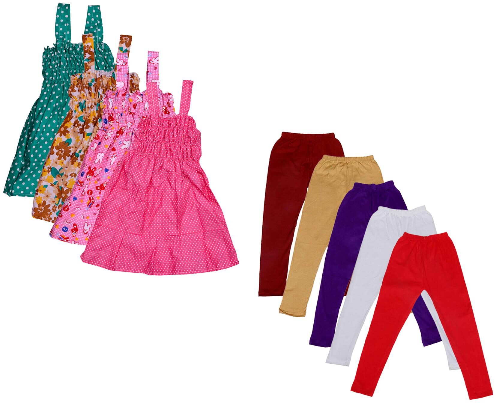

Kavya Girl Cotton Top Bottom Set - Multi