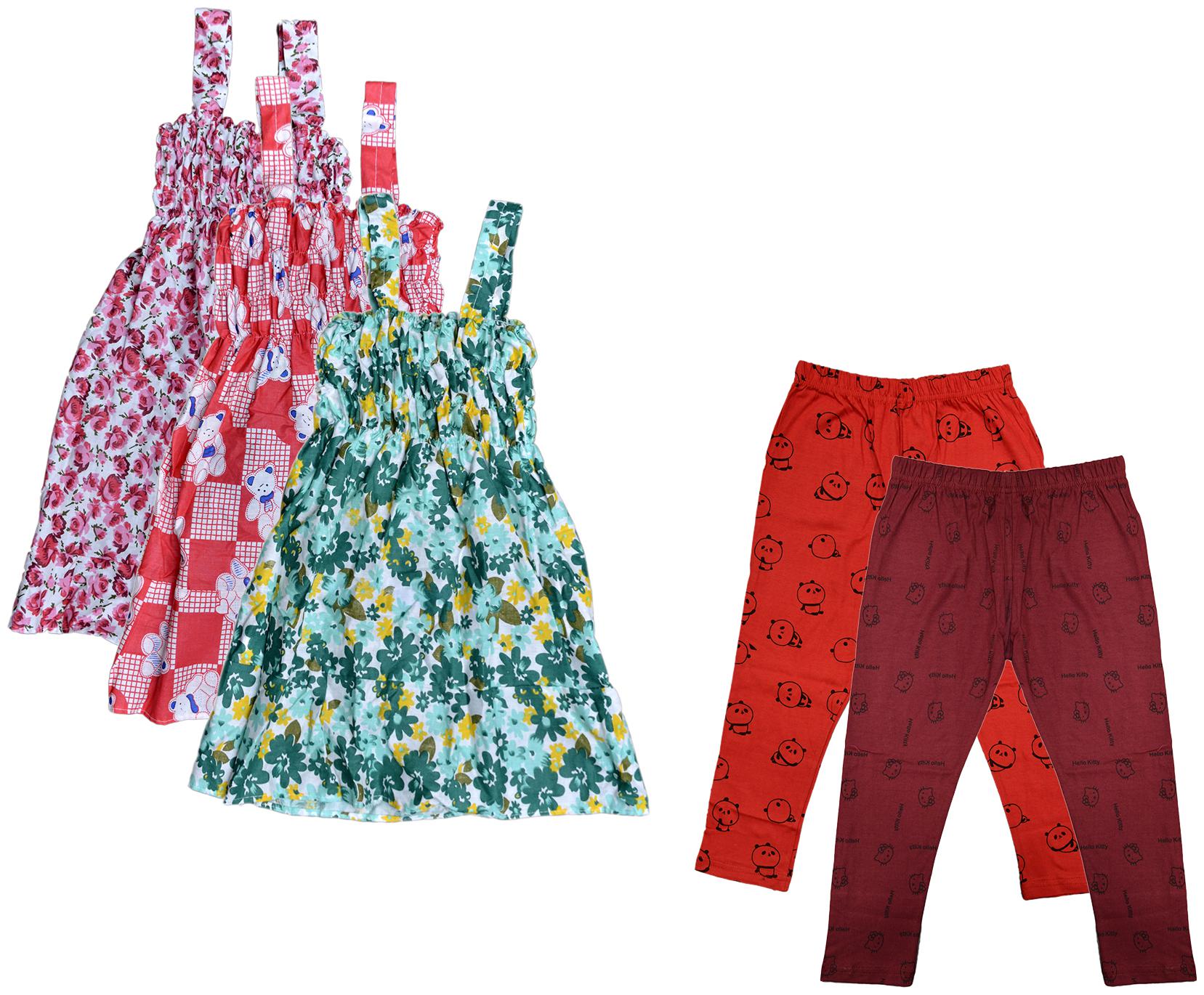 

Kavya Girl Cotton Top Bottom Set - Multi