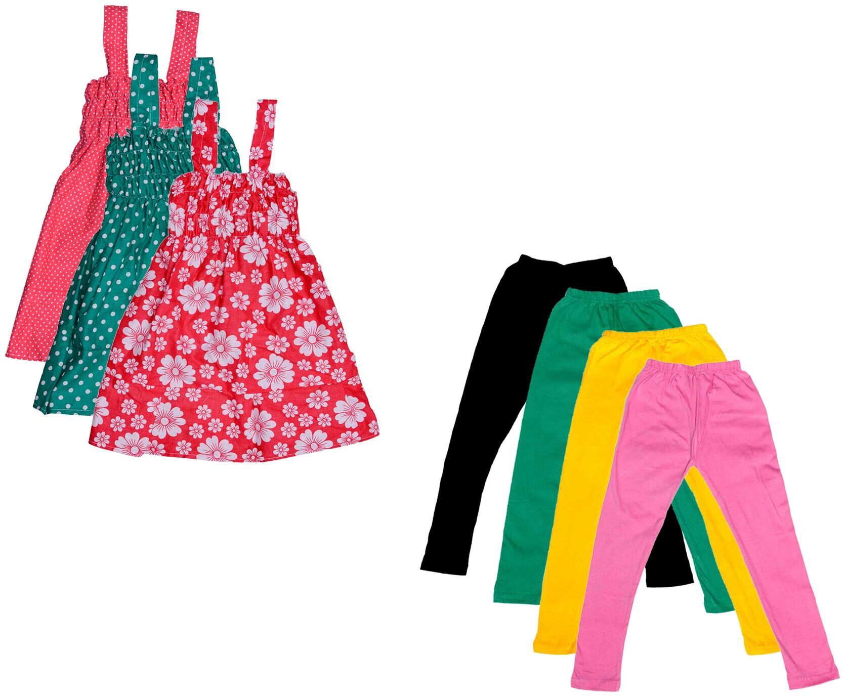 

Kavya Girl Cotton Top Bottom Set - Multi