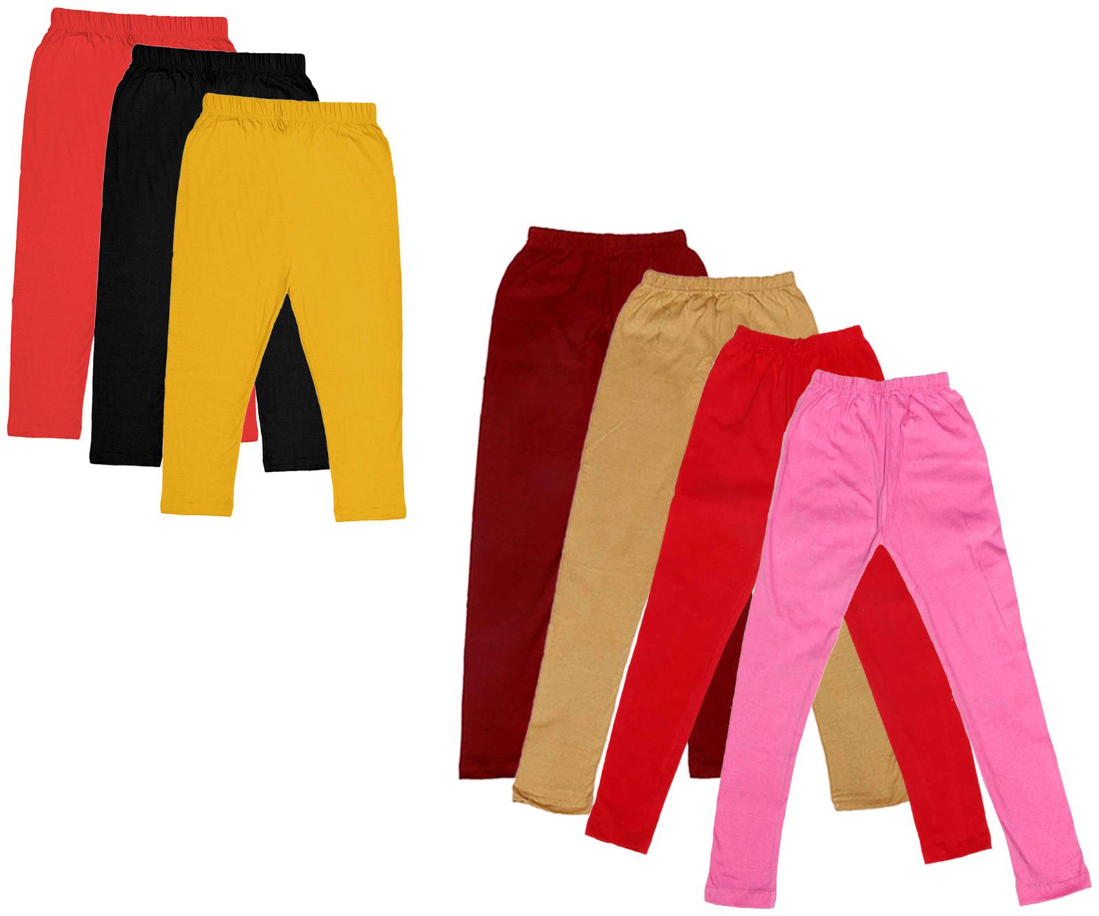 

Kavya Girl Cotton Solid Capri - Multi