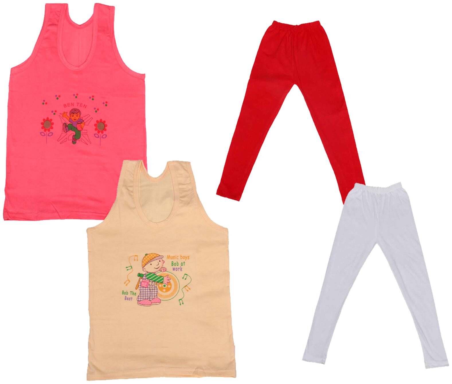 

Kavya Girl Cotton Top Bottom Set - Multi