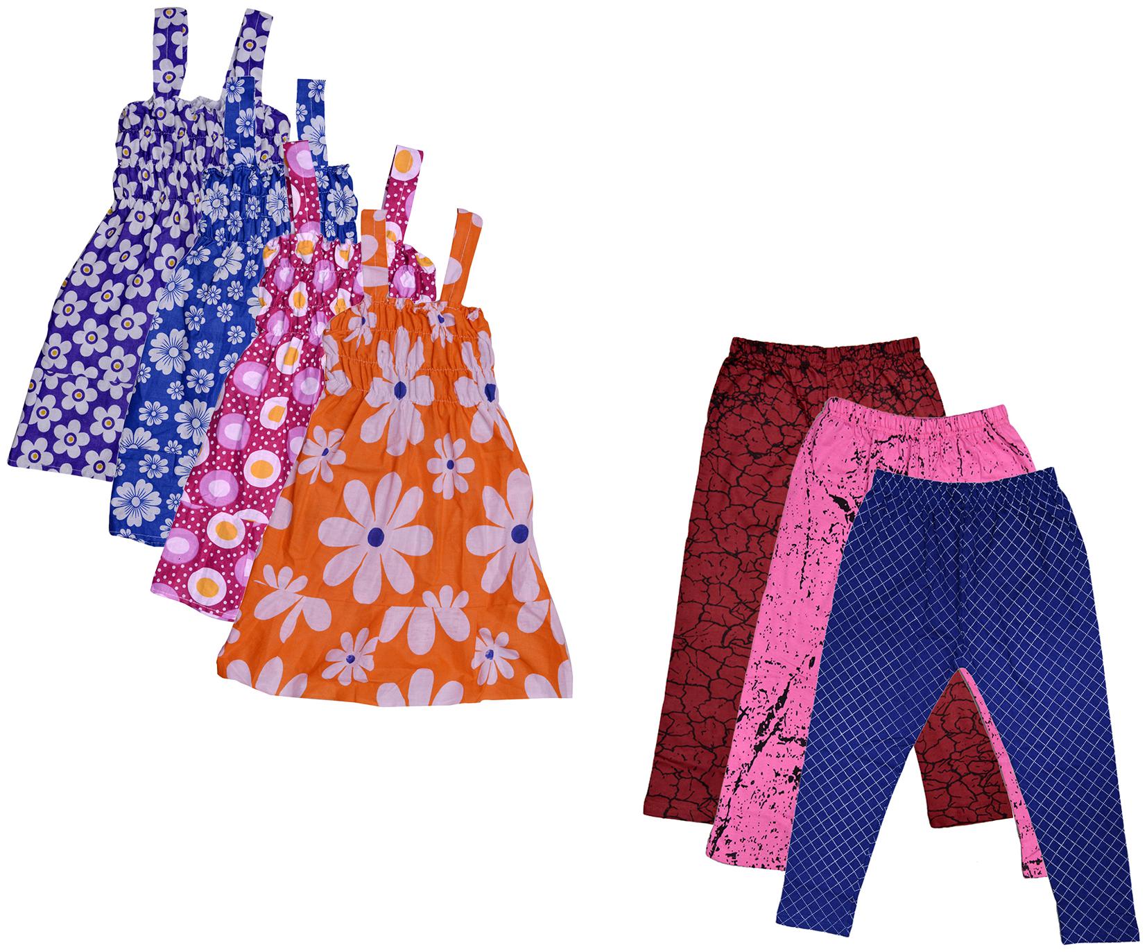 

Kavya Girl Cotton Top Bottom Set - Multi