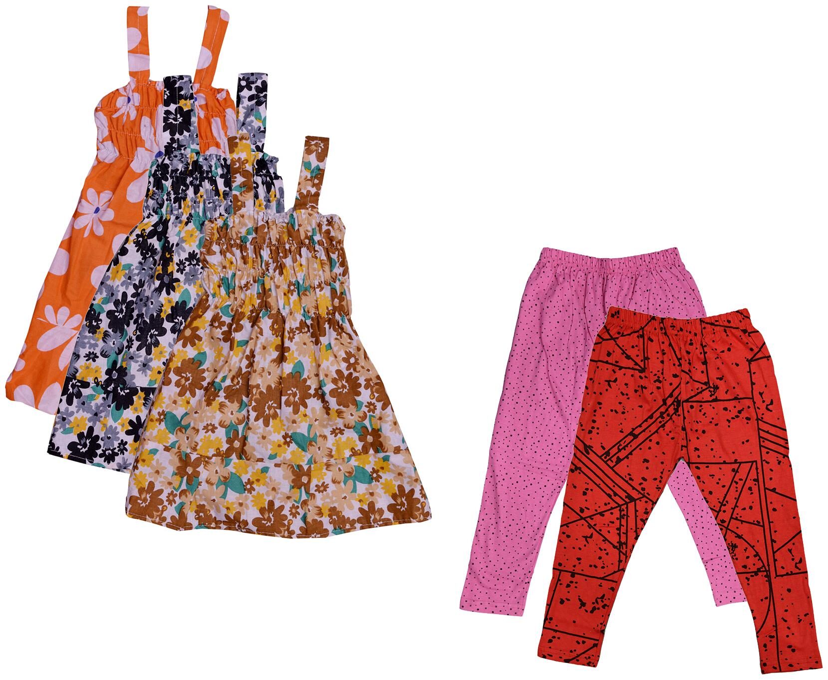 

Kavya Girl Cotton Top Bottom Set - Multi