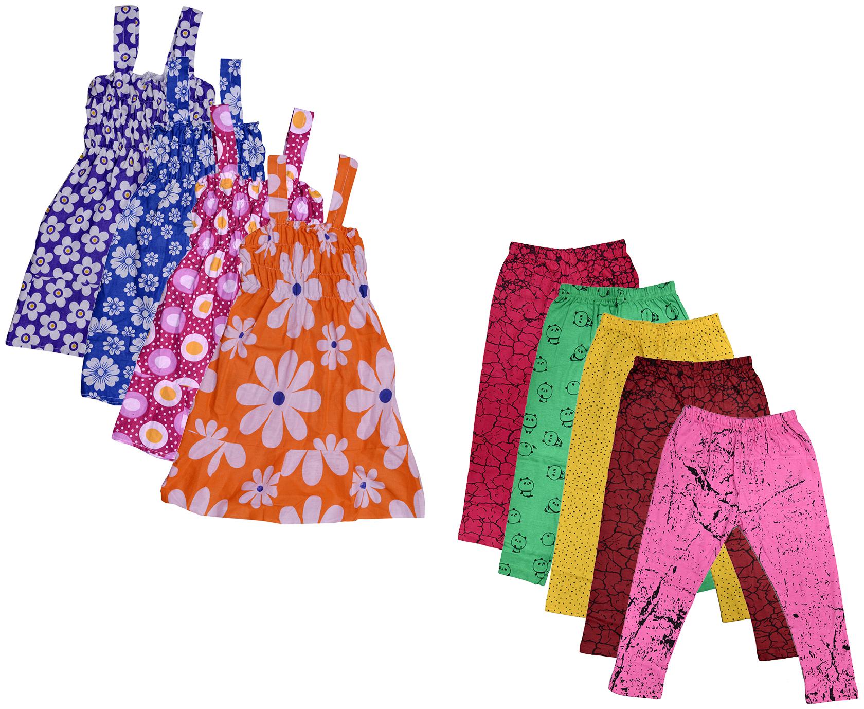 

Kavya Girl Cotton Top Bottom Set - Multi