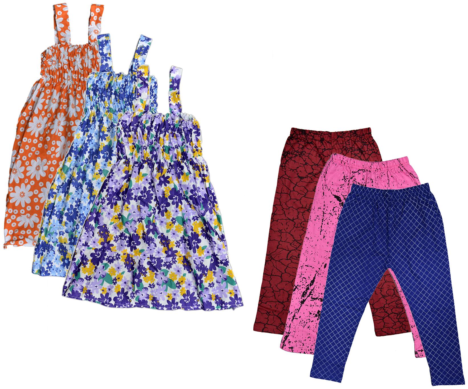 

Kavya Girl Cotton Top Bottom Set - Multi