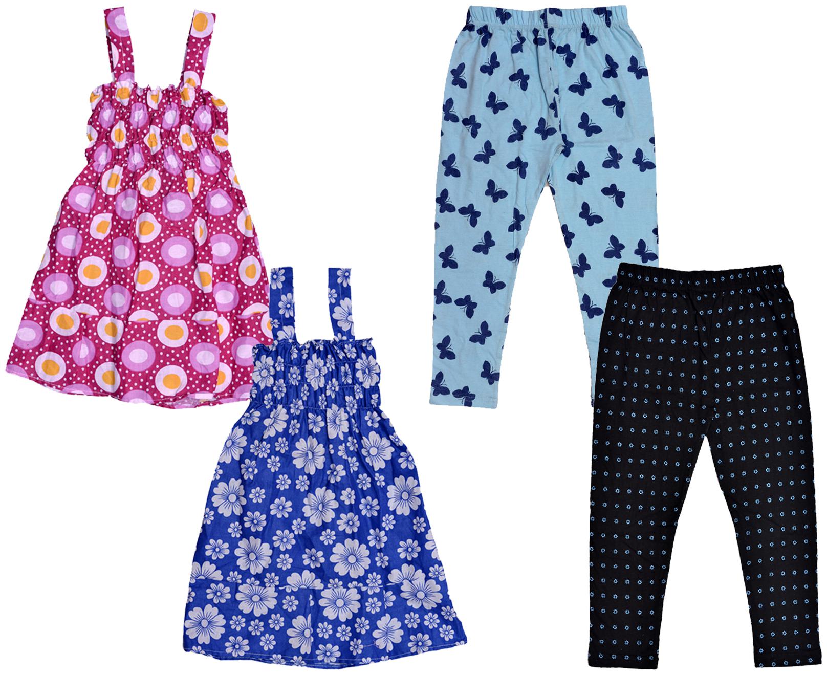 

Kavya Girl Cotton Top Bottom Set - Multi