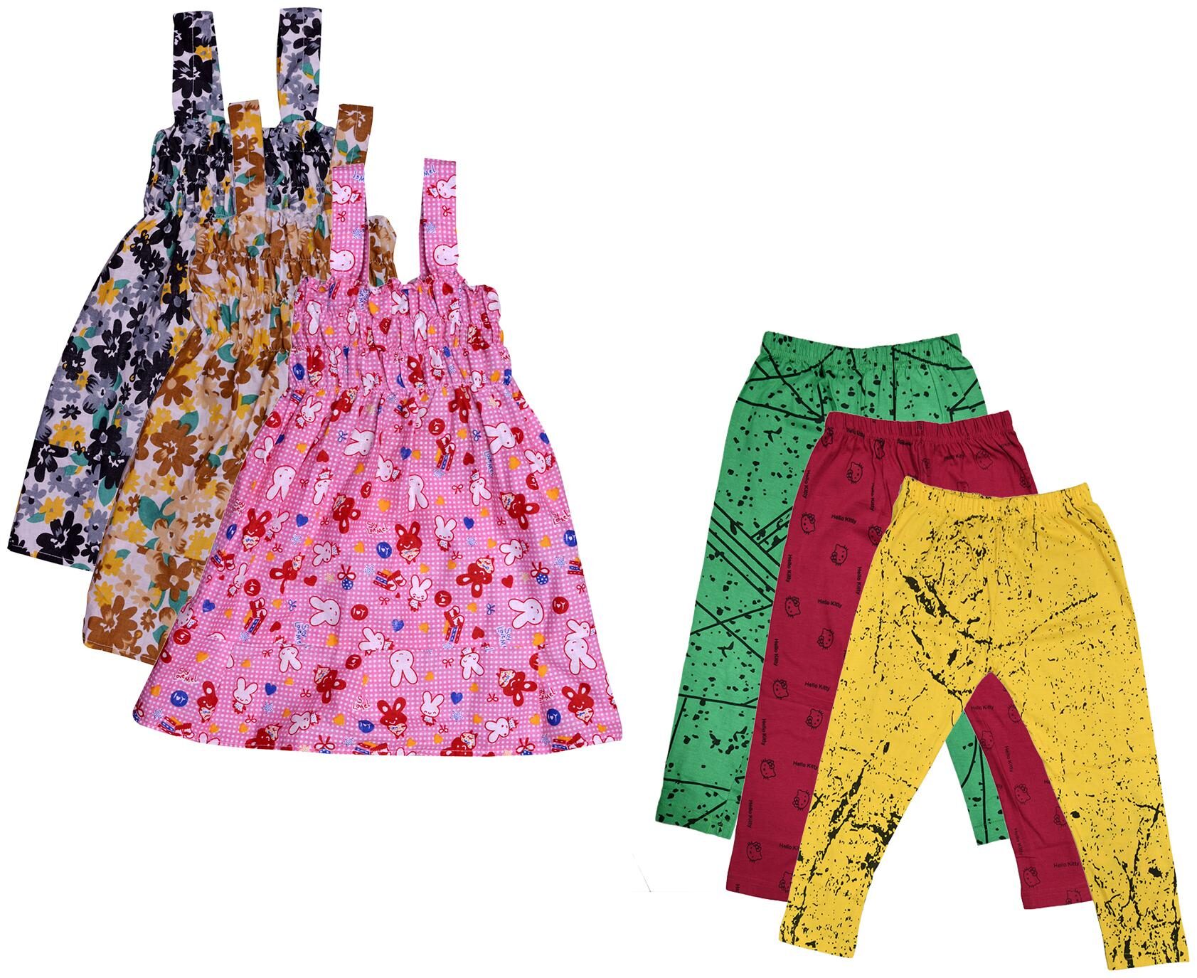 

Kavya Girl Cotton Top Bottom Set - Multi