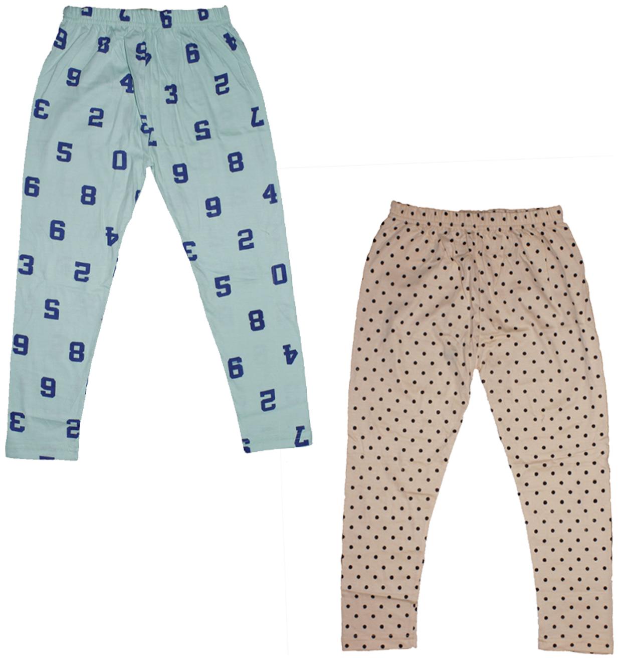 

KAVYA Girls Combo Pack Of Printed Capri Multi (Pack of 2)