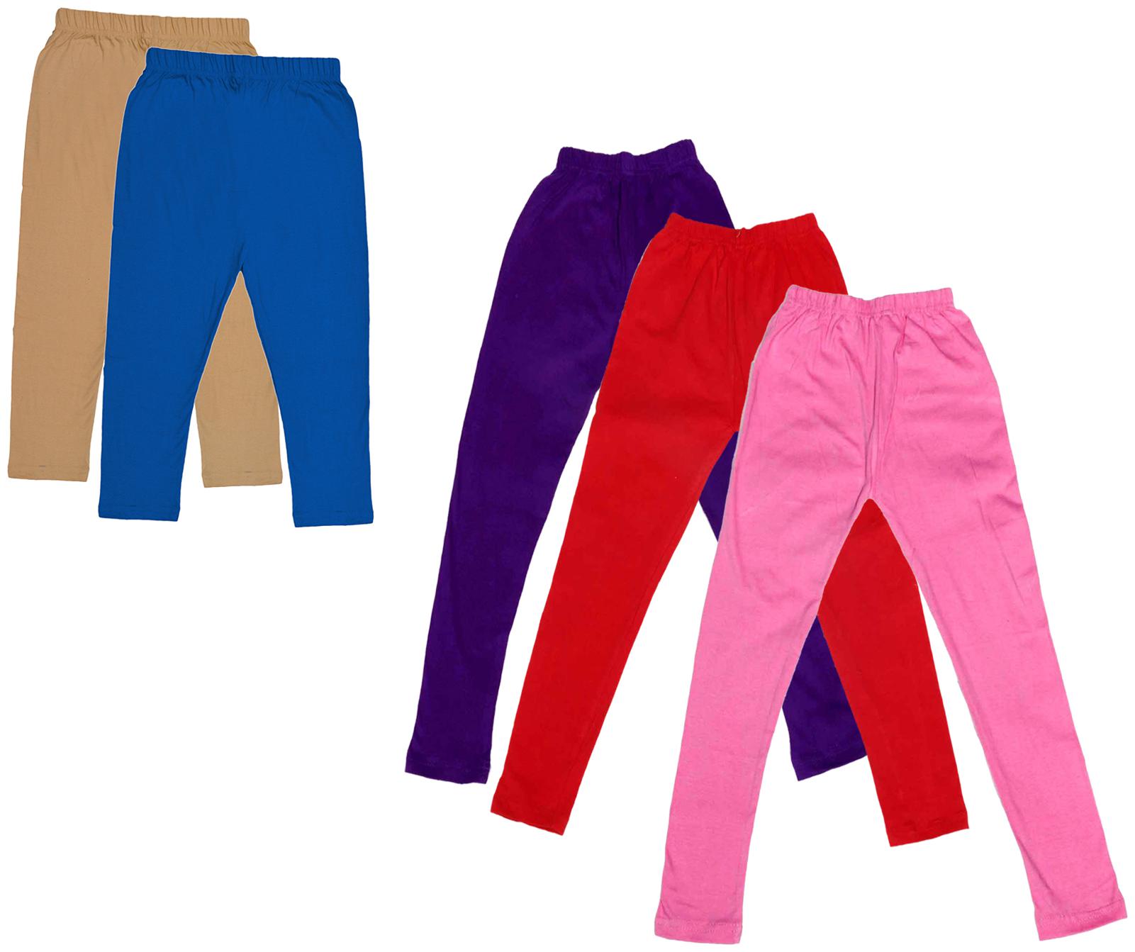 

Kavya Girl Cotton Solid Capri - Multi