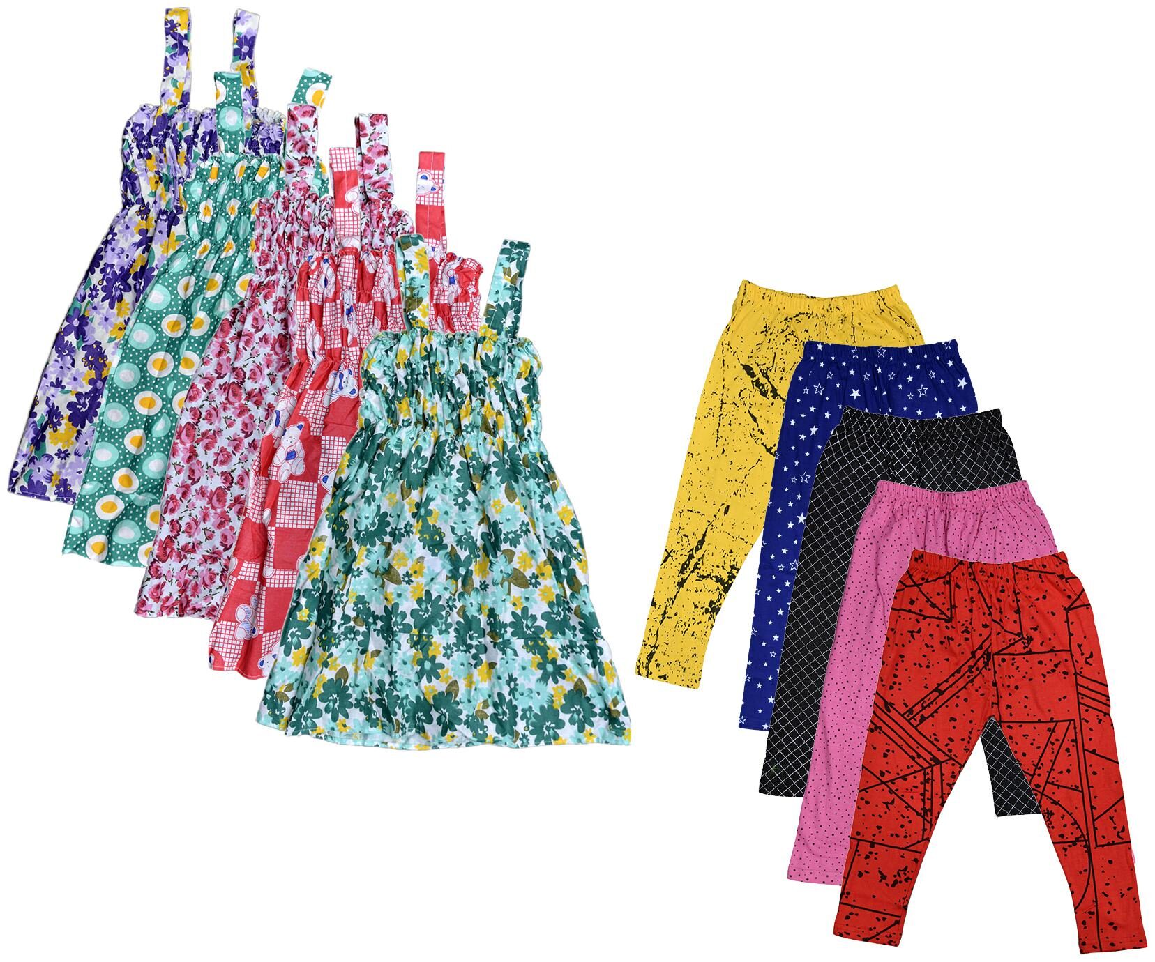 

Kavya Girl Cotton Top Bottom Set - Multi
