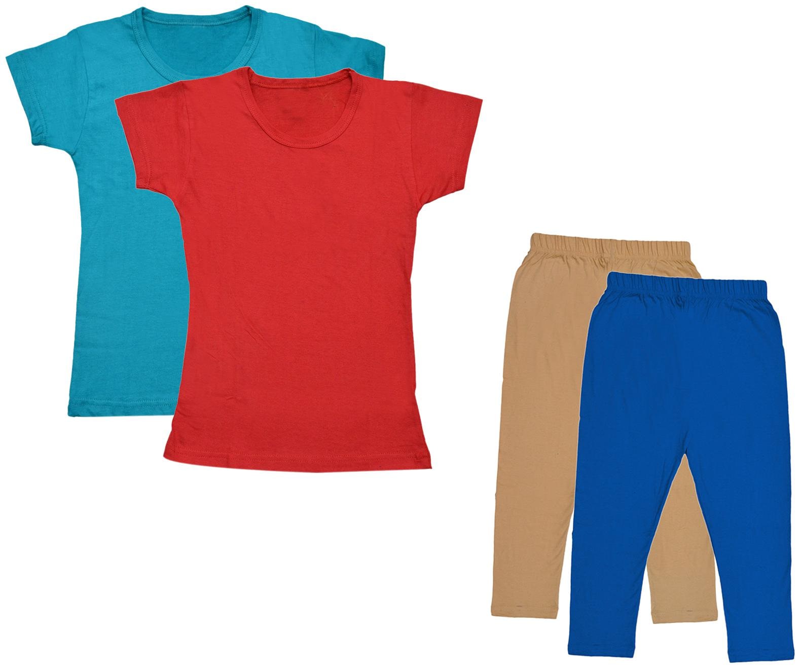 

Kavya Girl Cotton Top Bottom Set - Multi