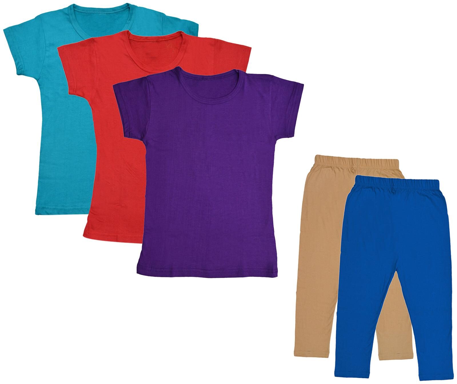 

Kavya Girl Cotton Top Bottom Set - Multi