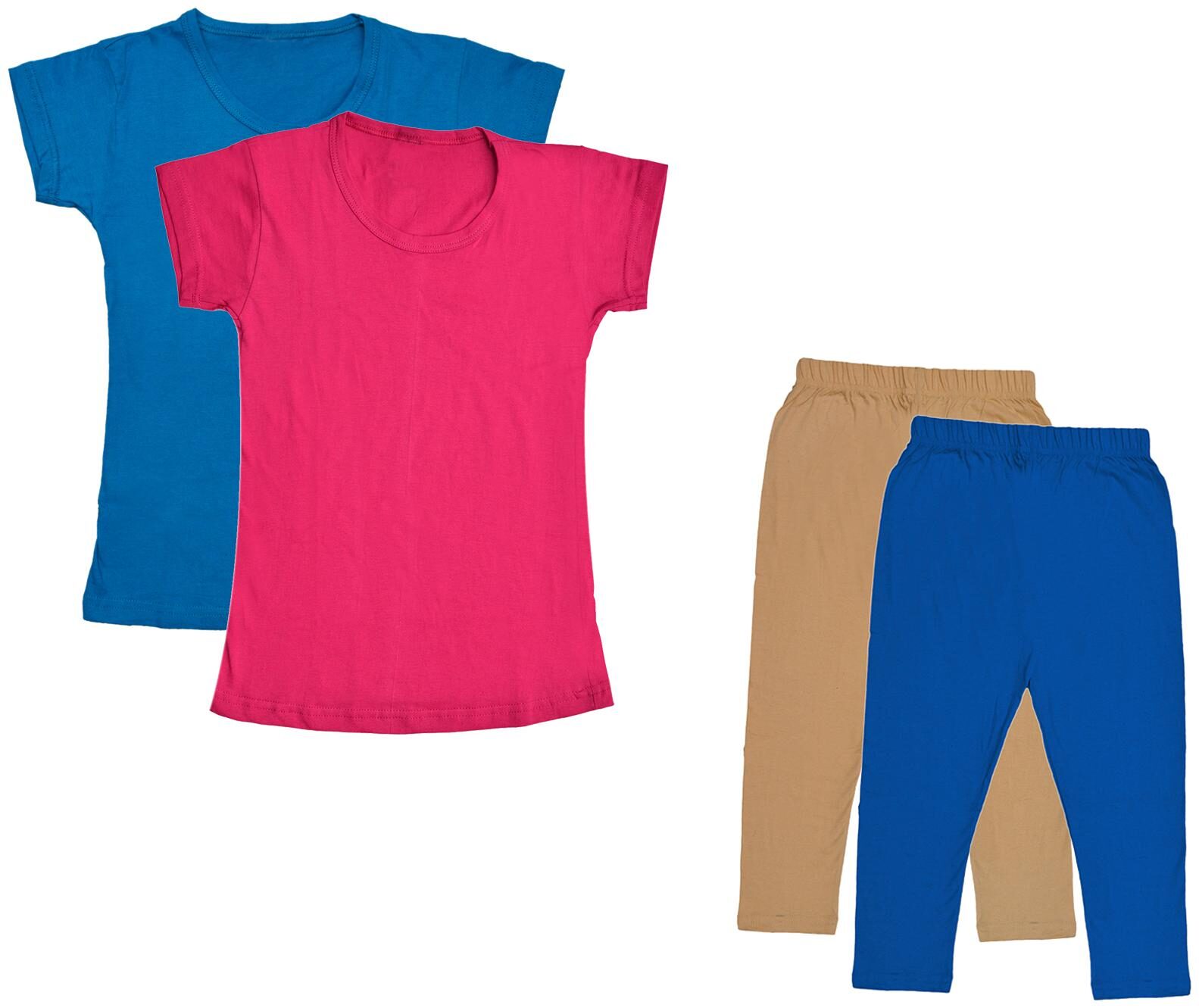 

Kavya Girl Cotton Top Bottom Set - Multi