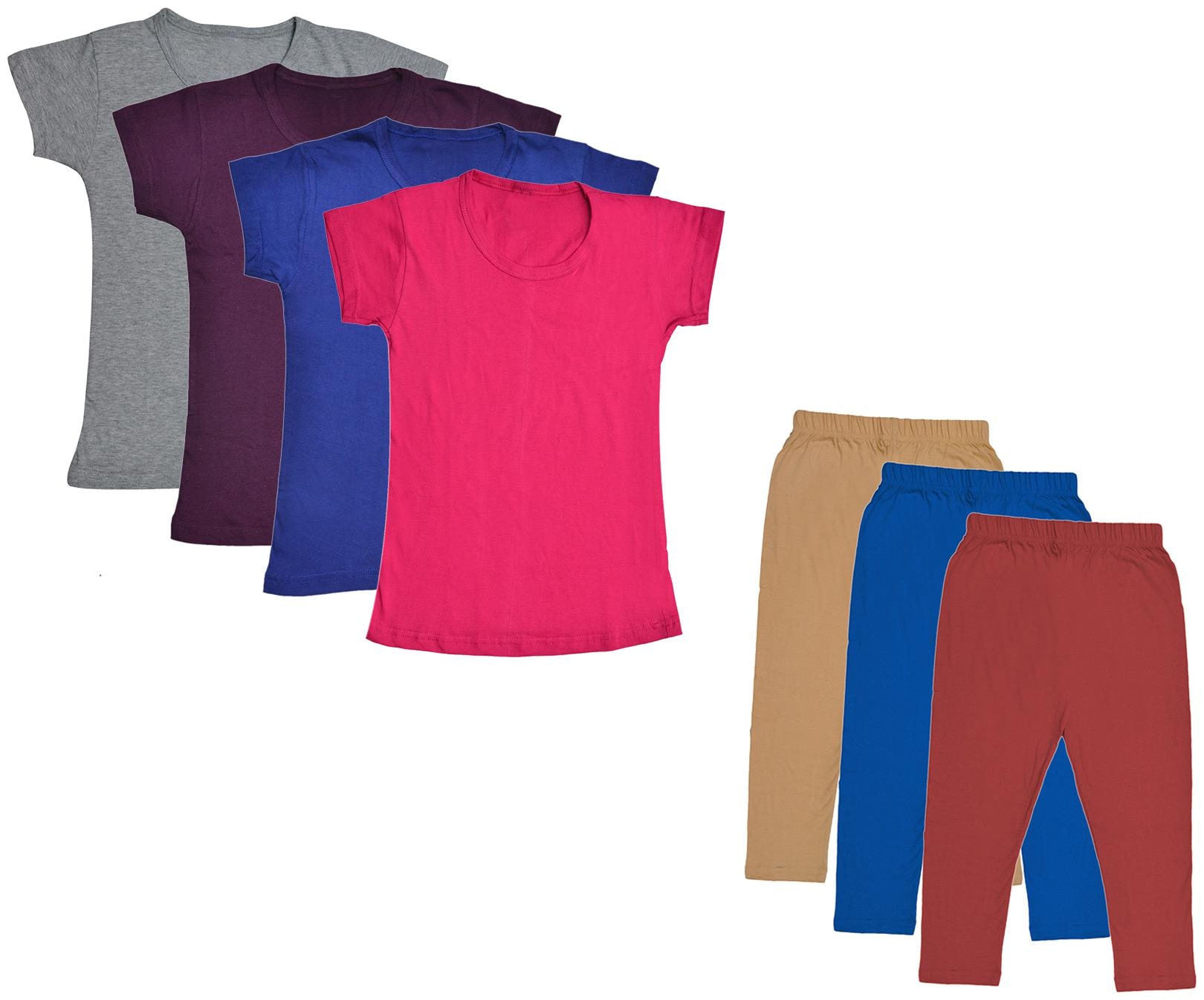 

Kavya Girl Cotton Top Bottom Set - Multi